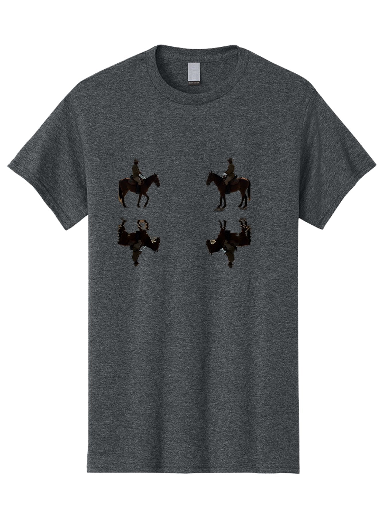Cowboy-Silhouettes Men'S Graphic Tee, 100% Cotton, Comfortable Casual Summer Wear, Machine Washable, Vintage Camera, Old Camera, Antique Camera, Black Camera, Classic Photography, Photography Equipment, Nostalgic Device, Film Camera, Bag349