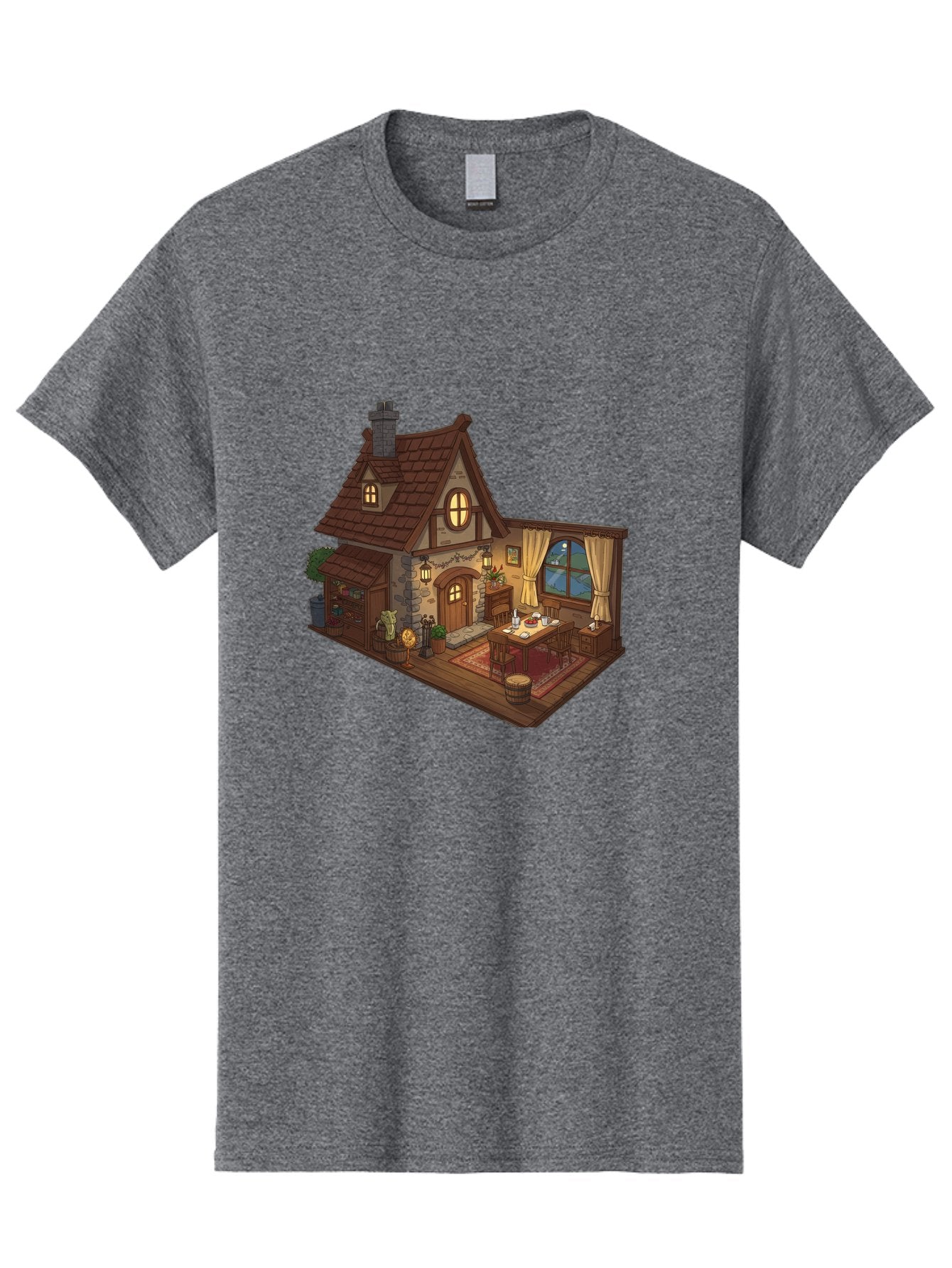 Cozy-Cottage-1 Men'S Graphic Tee, 100% Cotton, Comfortable Casual Summer Wear, Machine Washable, Vintage Camera, Old Camera, Antique Camera, Black Camera, Classic Photography, Photography Equipment, Nostalgic Device, Film Camera, Camera Art Bag350