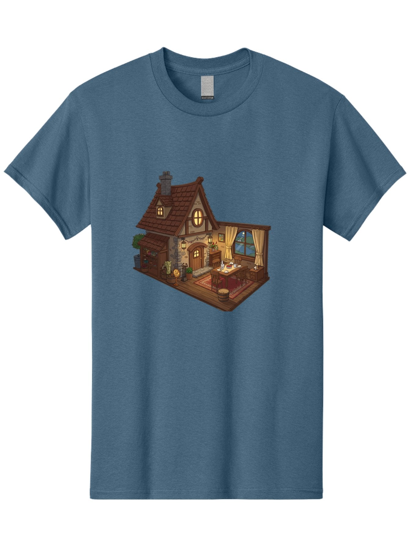 Cozy-Cottage-1 Men'S Graphic Tee, 100% Cotton, Comfortable Casual Summer Wear, Machine Washable, Vintage Camera, Old Camera, Antique Camera, Black Camera, Classic Photography, Photography Equipment, Nostalgic Device, Film Camera, Camera Art Bag350 15