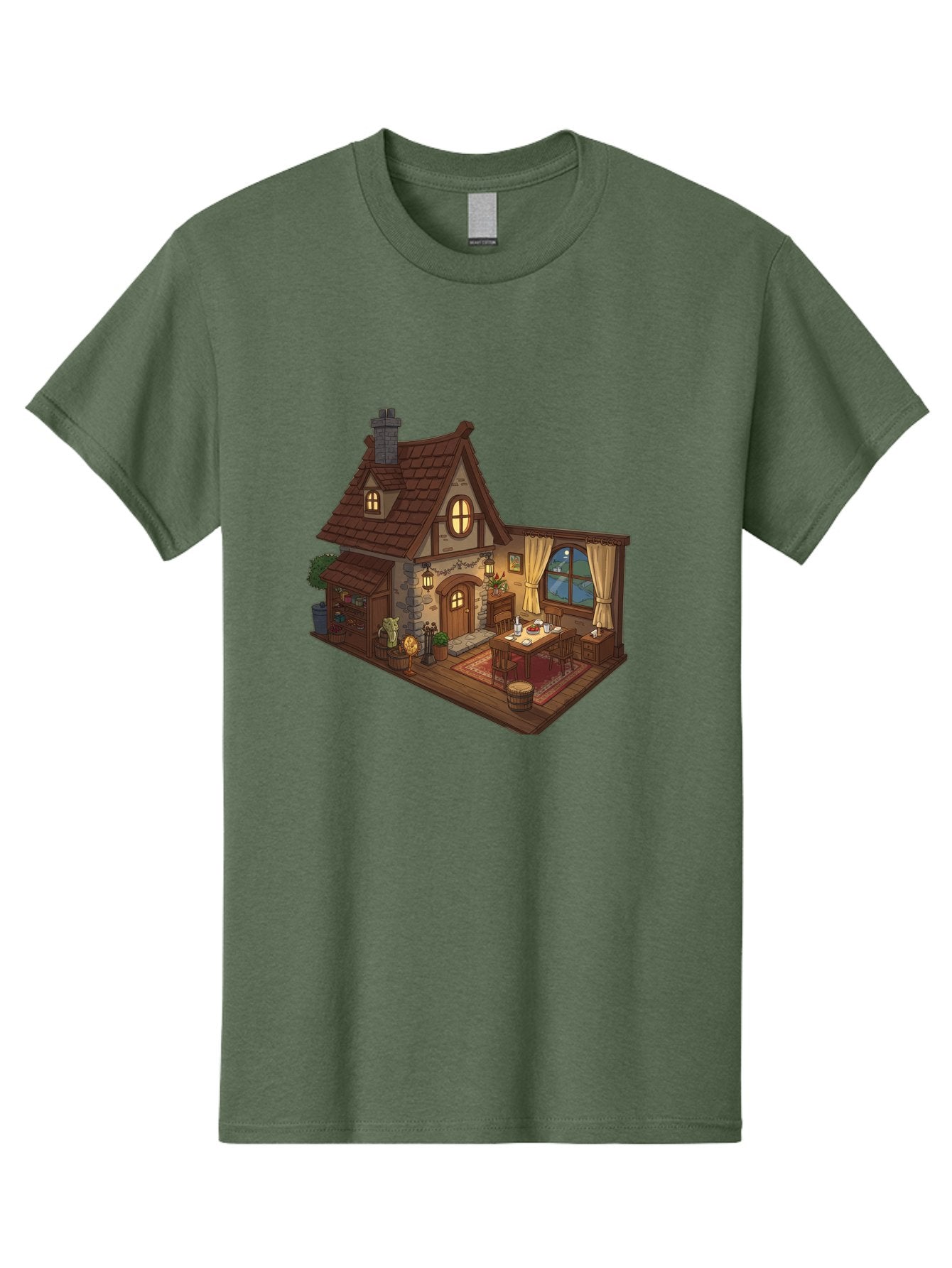 Cozy-Cottage-1 Men'S Graphic Tee, 100% Cotton, Comfortable Casual Summer Wear, Machine Washable, Vintage Camera, Old Camera, Antique Camera, Black Camera, Classic Photography, Photography Equipment, Nostalgic Device, Film Camera, Camera Art Bag350 13