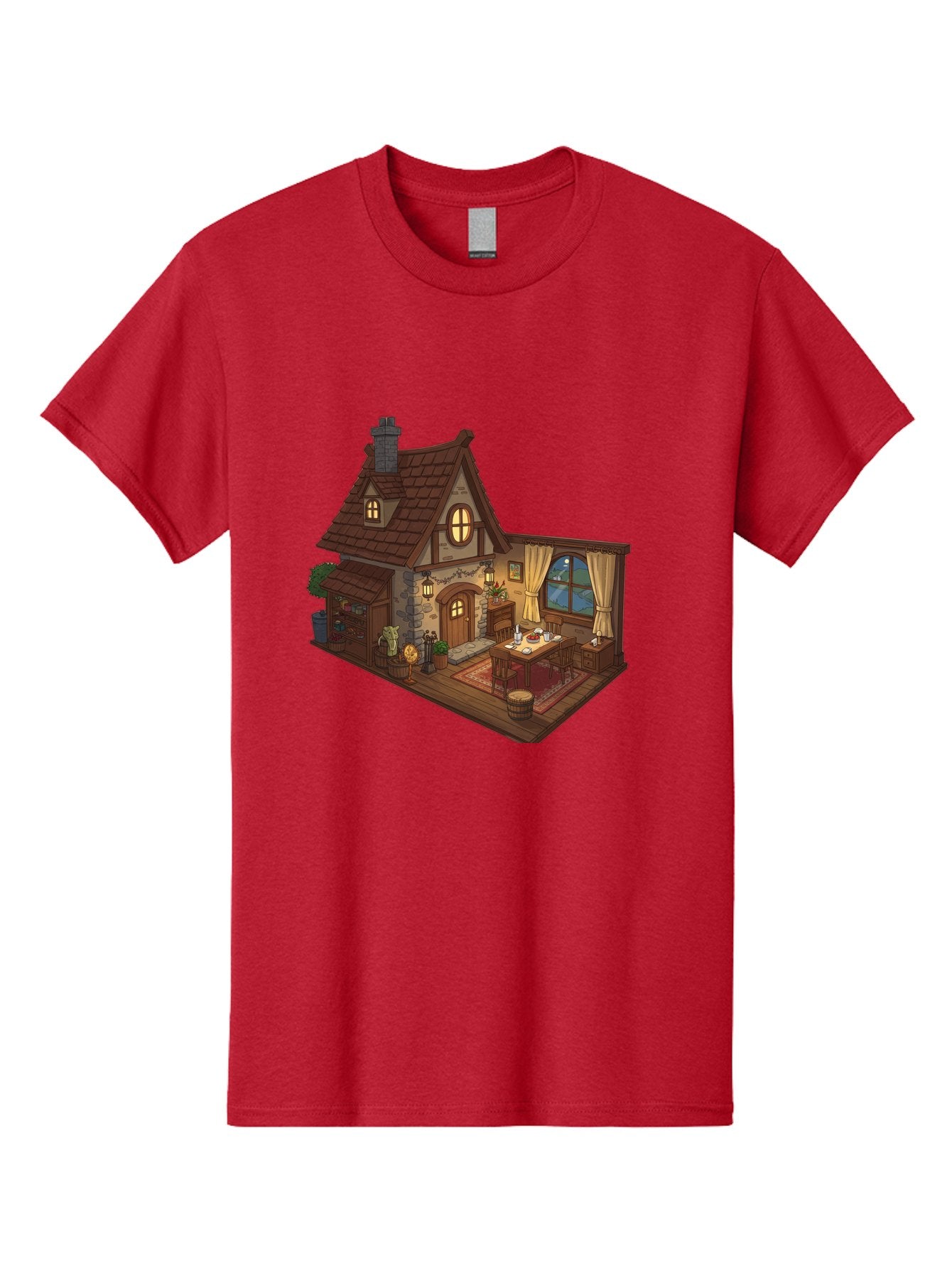 Cozy-Cottage-1 Men'S Graphic Tee, 100% Cotton, Comfortable Casual Summer Wear, Machine Washable, Vintage Camera, Old Camera, Antique Camera, Black Camera, Classic Photography, Photography Equipment, Nostalgic Device, Film Camera, Camera Art Bag350 9