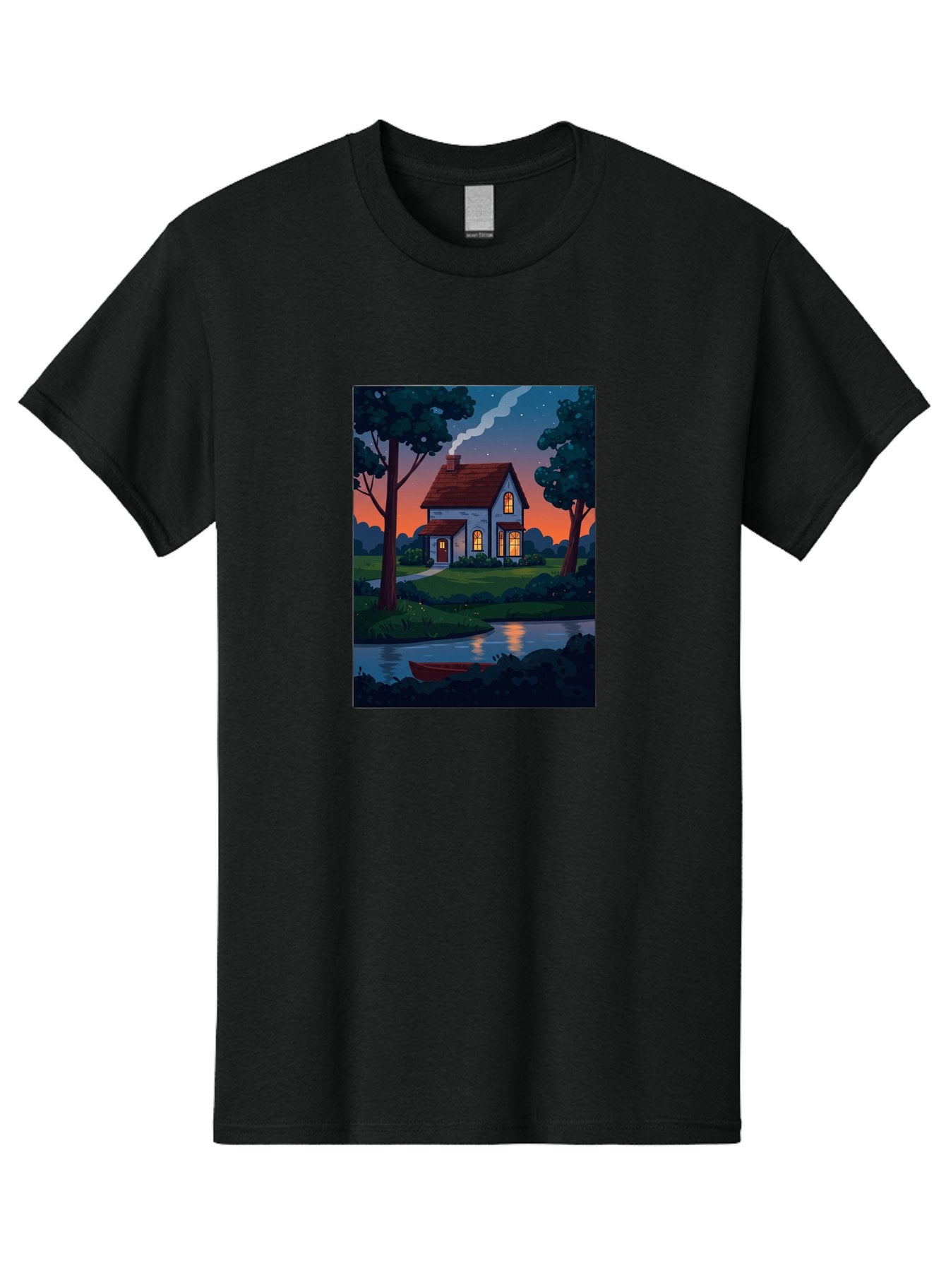 Cozy-House-By-The-River Men'S Graphic Tee, 100% Cotton, Comfortable Casual Summer Wear, Machine Washable, Vintage Camera, Old Camera, Antique Camera, Black Camera, Classic Photography, Photography Equipment, Nostalgic Device, Film Camera, Bag352 7