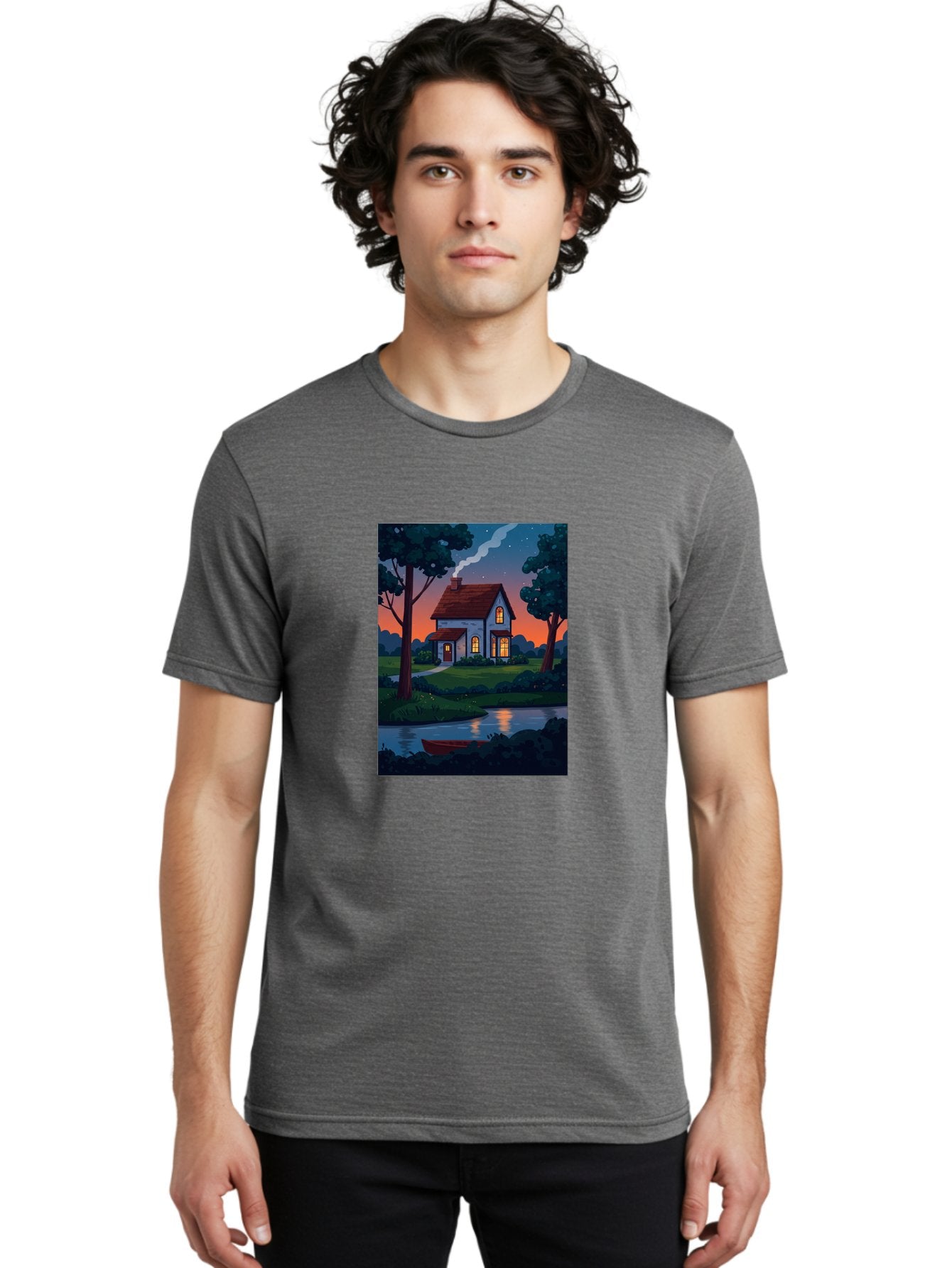 Cozy-House-By-The-River Men'S Graphic Tee, 100% Cotton, Comfortable Casual Summer Wear, Machine Washable, Vintage Camera, Old Camera, Antique Camera, Black Camera, Classic Photography, Photography Equipment, Nostalgic Device, Film Camera, Bag352 23