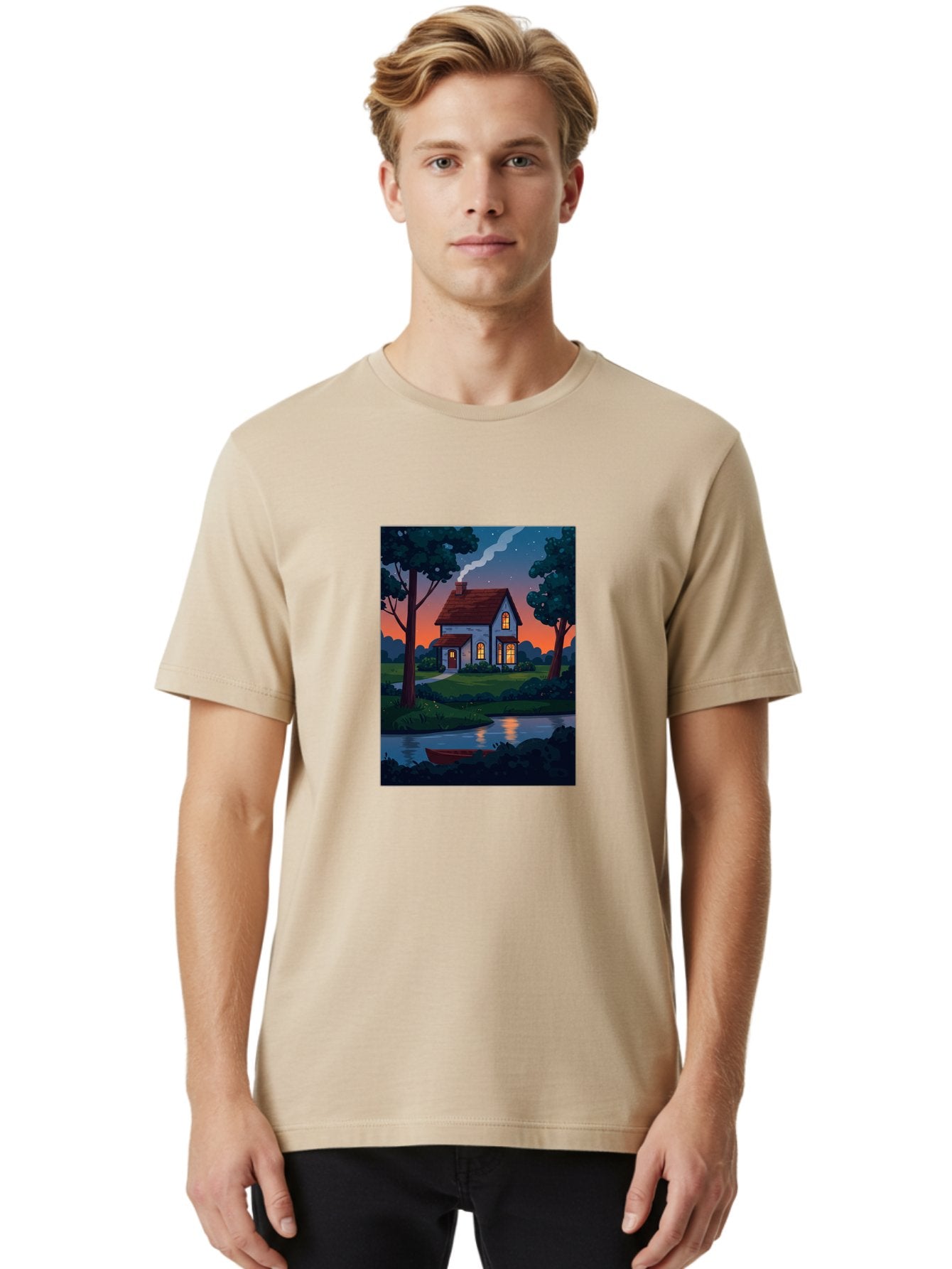 Cozy-House-By-The-River Men'S Graphic Tee, 100% Cotton, Comfortable Casual Summer Wear, Machine Washable, Vintage Camera, Old Camera, Antique Camera, Black Camera, Classic Photography, Photography Equipment, Nostalgic Device, Film Camera, Bag352 29