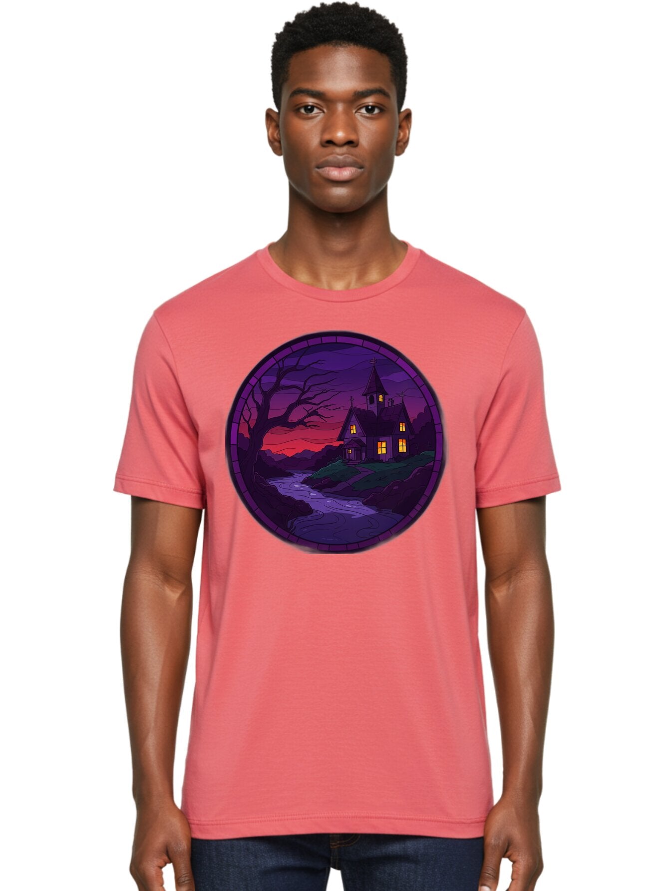 Creepy-Church-By-River Men'S Graphic Tee, 100% Cotton, Comfortable Casual Summer Wear, Machine Washable, Vintage Camera, Old Camera, Antique Camera, Black Camera, Classic Photography, Photography Equipment, Nostalgic Device, Film Camera, Bag358 20