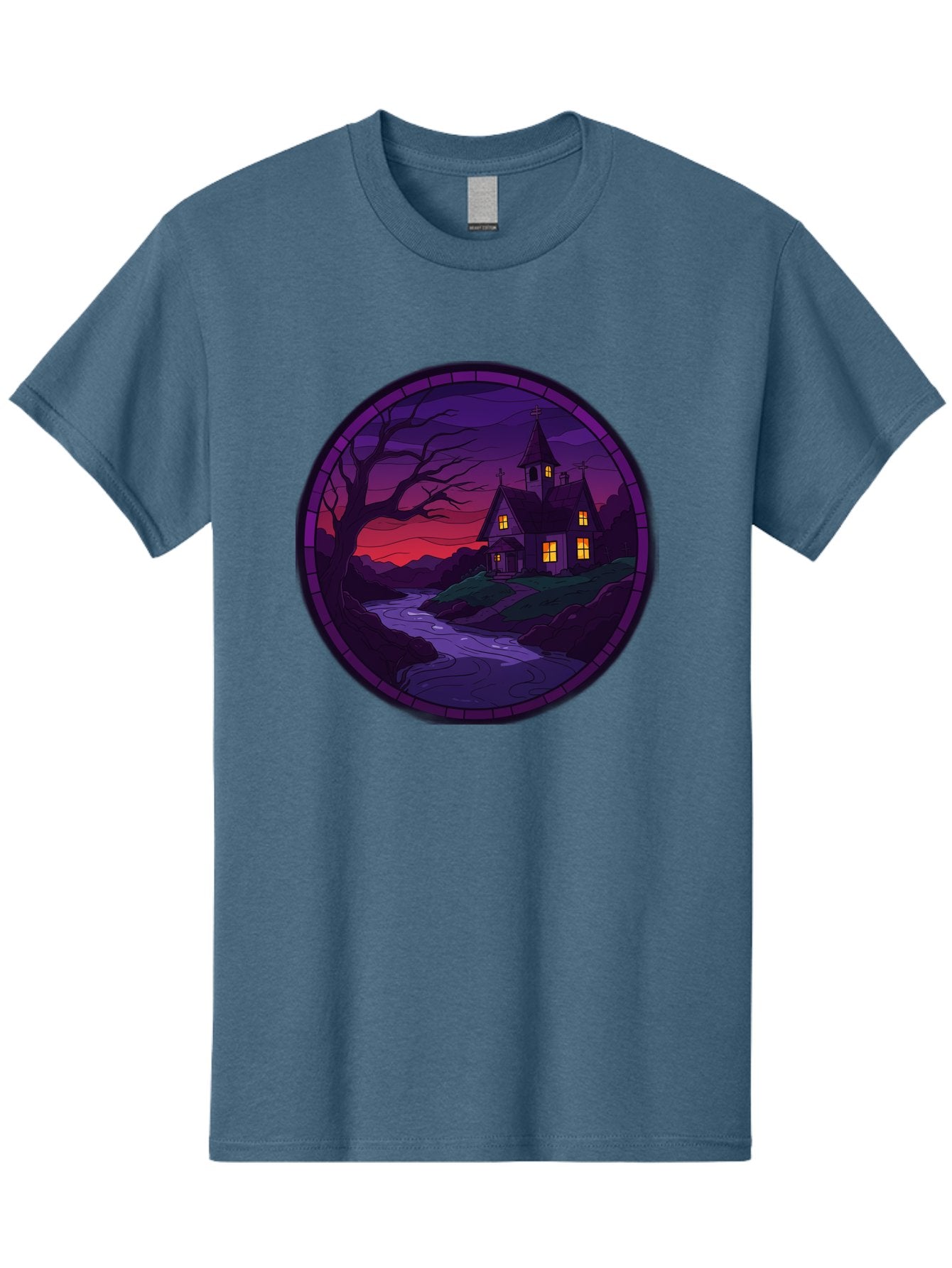 Creepy-Church-By-River Men'S Graphic Tee, 100% Cotton, Comfortable Casual Summer Wear, Machine Washable, Vintage Camera, Old Camera, Antique Camera, Black Camera, Classic Photography, Photography Equipment, Nostalgic Device, Film Camera, Bag358 14