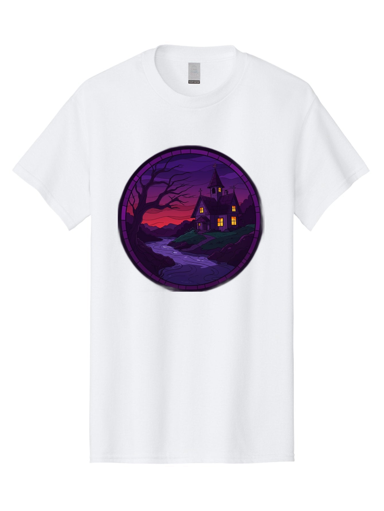 Creepy-Church-By-River Men'S Graphic Tee, 100% Cotton, Comfortable Casual Summer Wear, Machine Washable, Vintage Camera, Old Camera, Antique Camera, Black Camera, Classic Photography, Photography Equipment, Nostalgic Device, Film Camera, Bag358