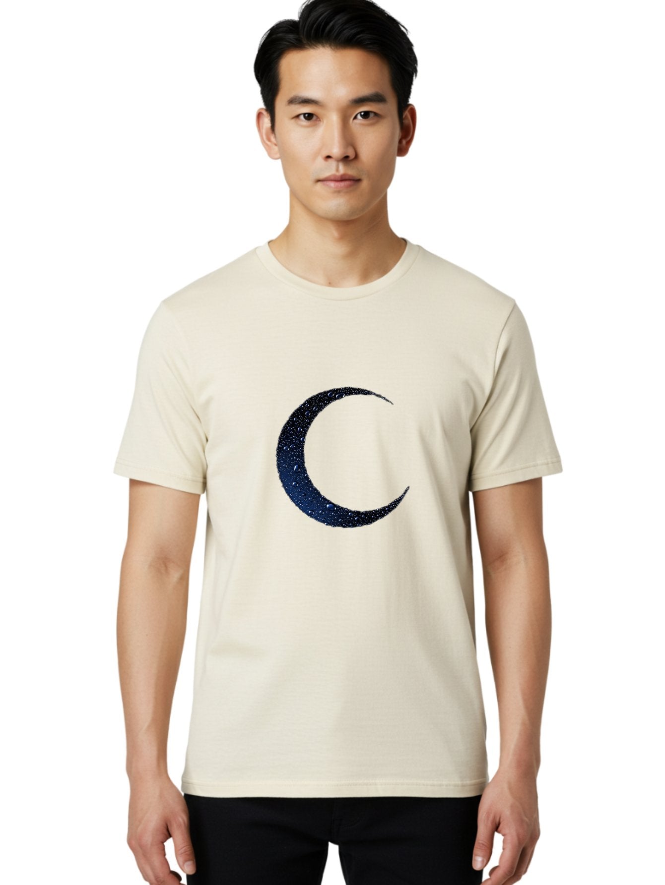 Crescent-Moon-1 Men'S Graphic Tee, 100% Cotton, Comfortable Casual Summer Wear, Machine Washable, Vintage Camera, Old Camera, Antique Camera, Black Camera, Classic Photography, Photography Equipment, Nostalgic Device, Film Camera, Camera Art Bag360 20