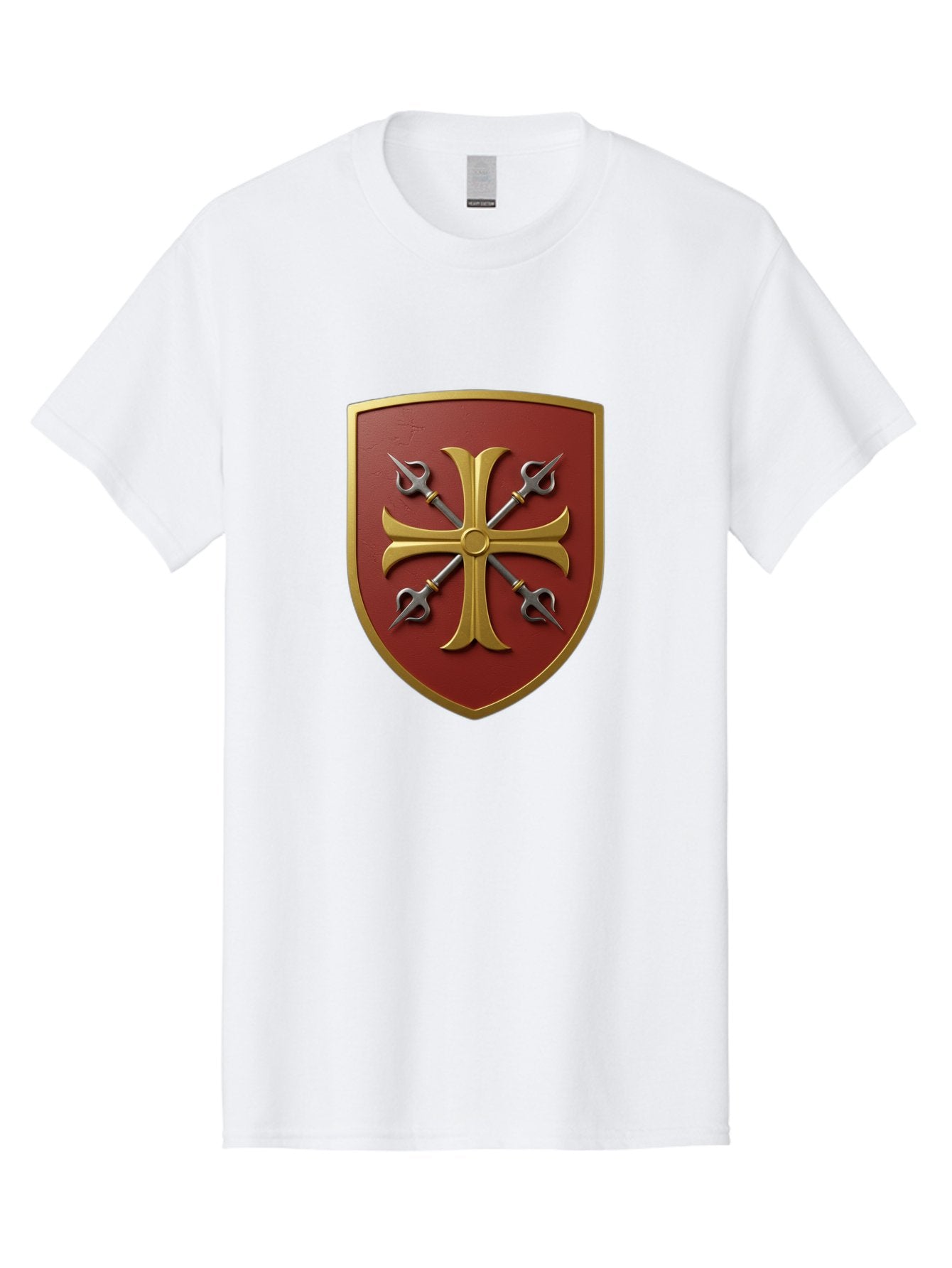 Crossed-Swords-And-Cross-Emblem Men'S Graphic Tee, 100% Cotton, Comfortable Casual Summer Wear, Machine Washable, Vintage Camera, Old Camera, Antique Camera, Black Camera, Classic Photography, Photography Equipment, Nostalgic Device, Bag364 5