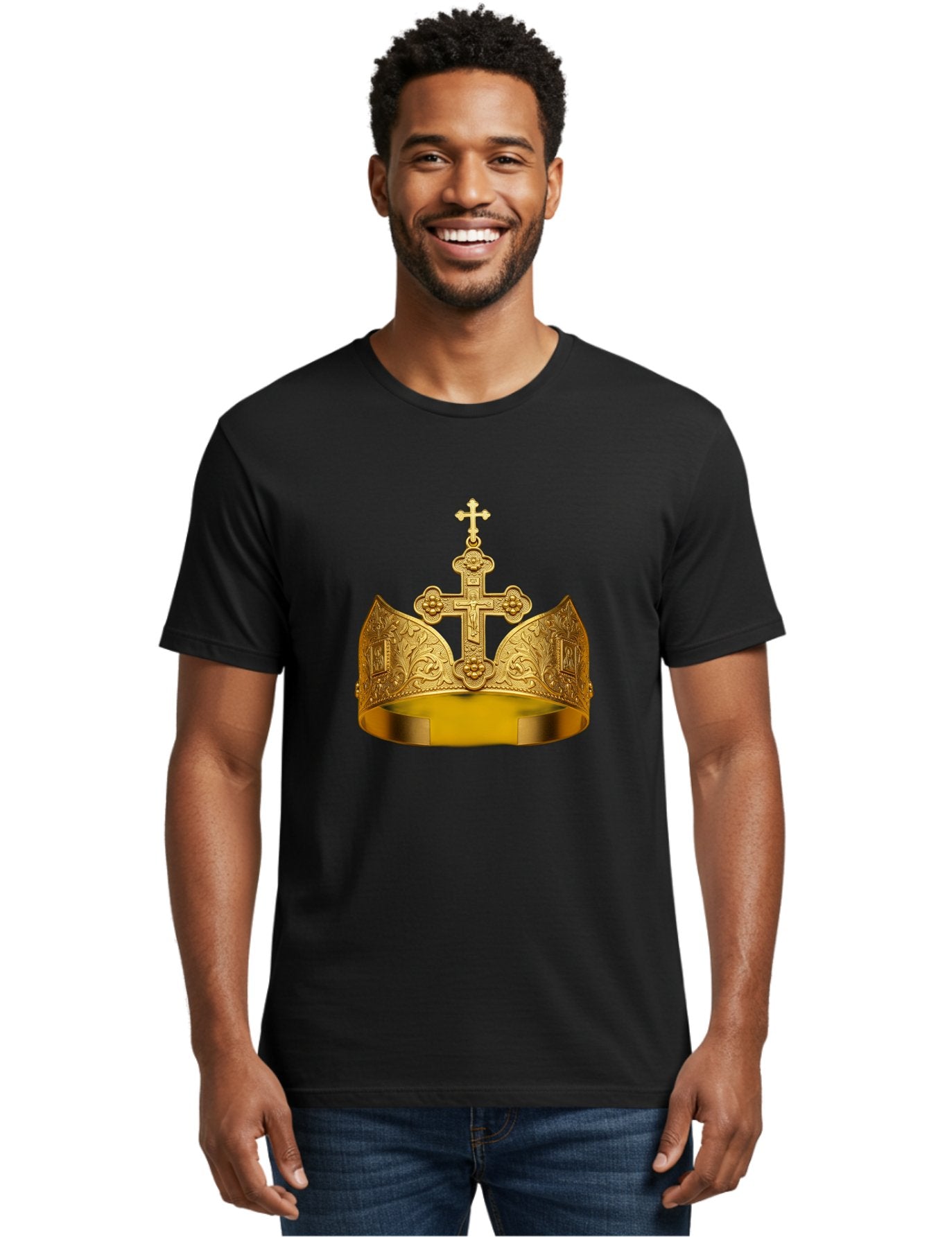 Crown-With-Cross Men'S Graphic Tee, 100% Cotton, Comfortable Casual Summer Wear, Machine Washable, Vintage Camera, Old Camera, Antique Camera, Black Camera, Classic Photography, Photography Equipment, Nostalgic Device, Film Camera, Camera Art Bag365 26