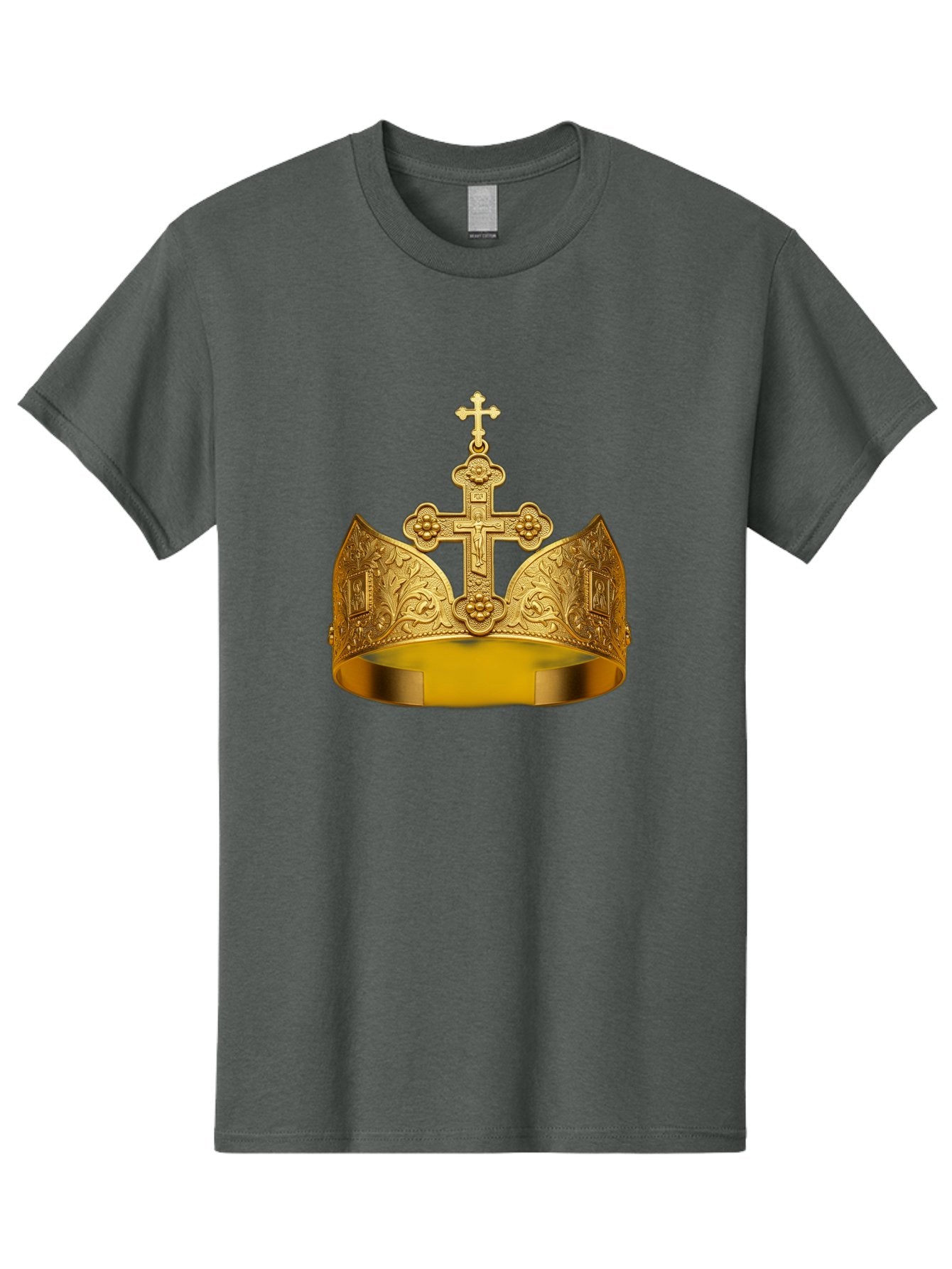 Crown-With-Cross Men'S Graphic Tee, 100% Cotton, Comfortable Casual Summer Wear, Machine Washable, Vintage Camera, Old Camera, Antique Camera, Black Camera, Classic Photography, Photography Equipment, Nostalgic Device, Film Camera, Camera Art Bag365