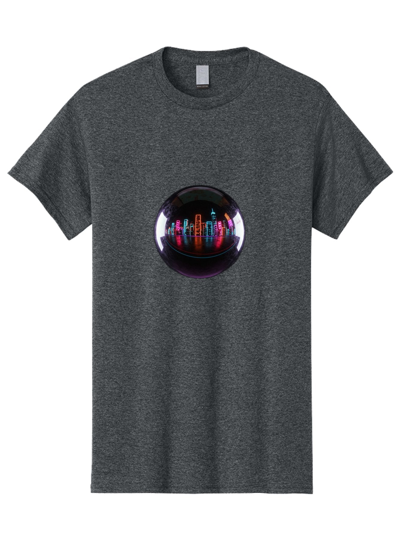 Crystal-Ball-Cityscape Men'S Graphic Tee, 100% Cotton, Comfortable Casual Summer Wear, Machine Washable, Vintage Camera, Old Camera, Antique Camera, Black Camera, Classic Photography, Photography Equipment, Nostalgic Device, Film Camera, Bag367 9