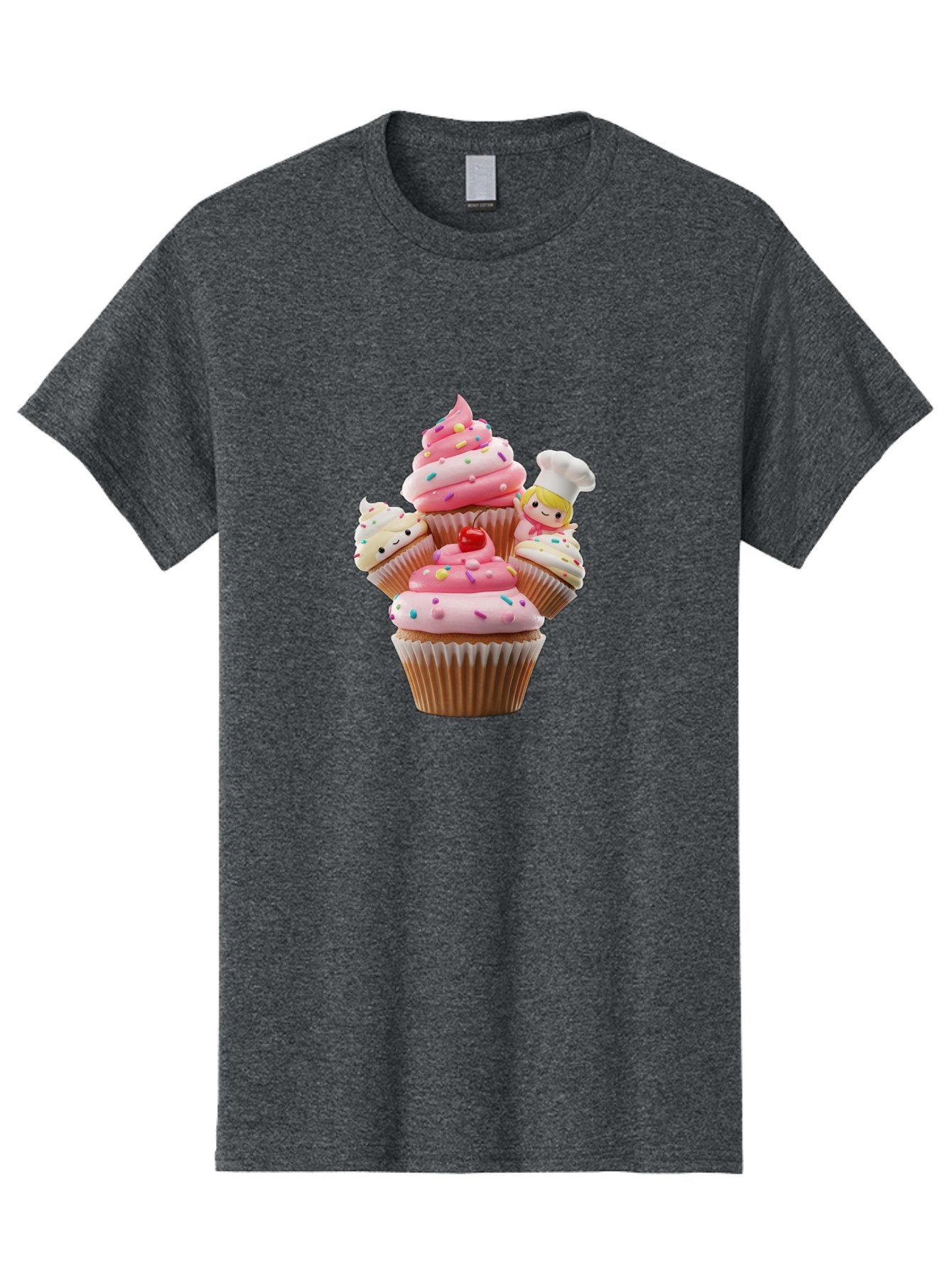 Cupcake-With-Chef Men'S Graphic Tee, 100% Cotton, Comfortable Casual Summer Wear, Machine Washable, Vintage Camera, Old Camera, Antique Camera, Black Camera, Classic Photography, Photography Equipment, Nostalgic Device, Film Camera, Camera Art Bag372 5