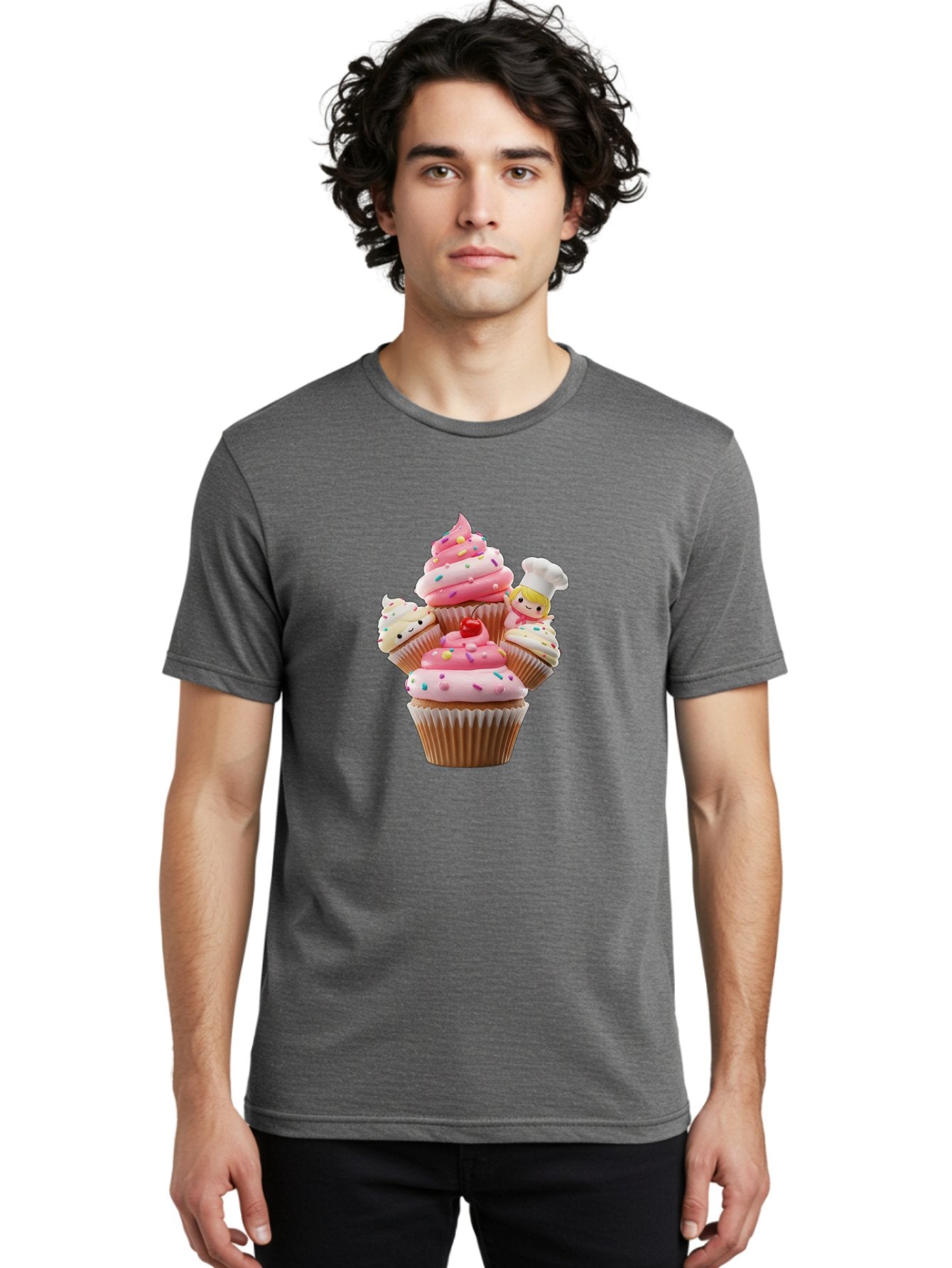 Cupcake-With-Chef Men'S Graphic Tee, 100% Cotton, Comfortable Casual Summer Wear, Machine Washable, Vintage Camera, Old Camera, Antique Camera, Black Camera, Classic Photography, Photography Equipment, Nostalgic Device, Film Camera, Camera Art Bag372 18
