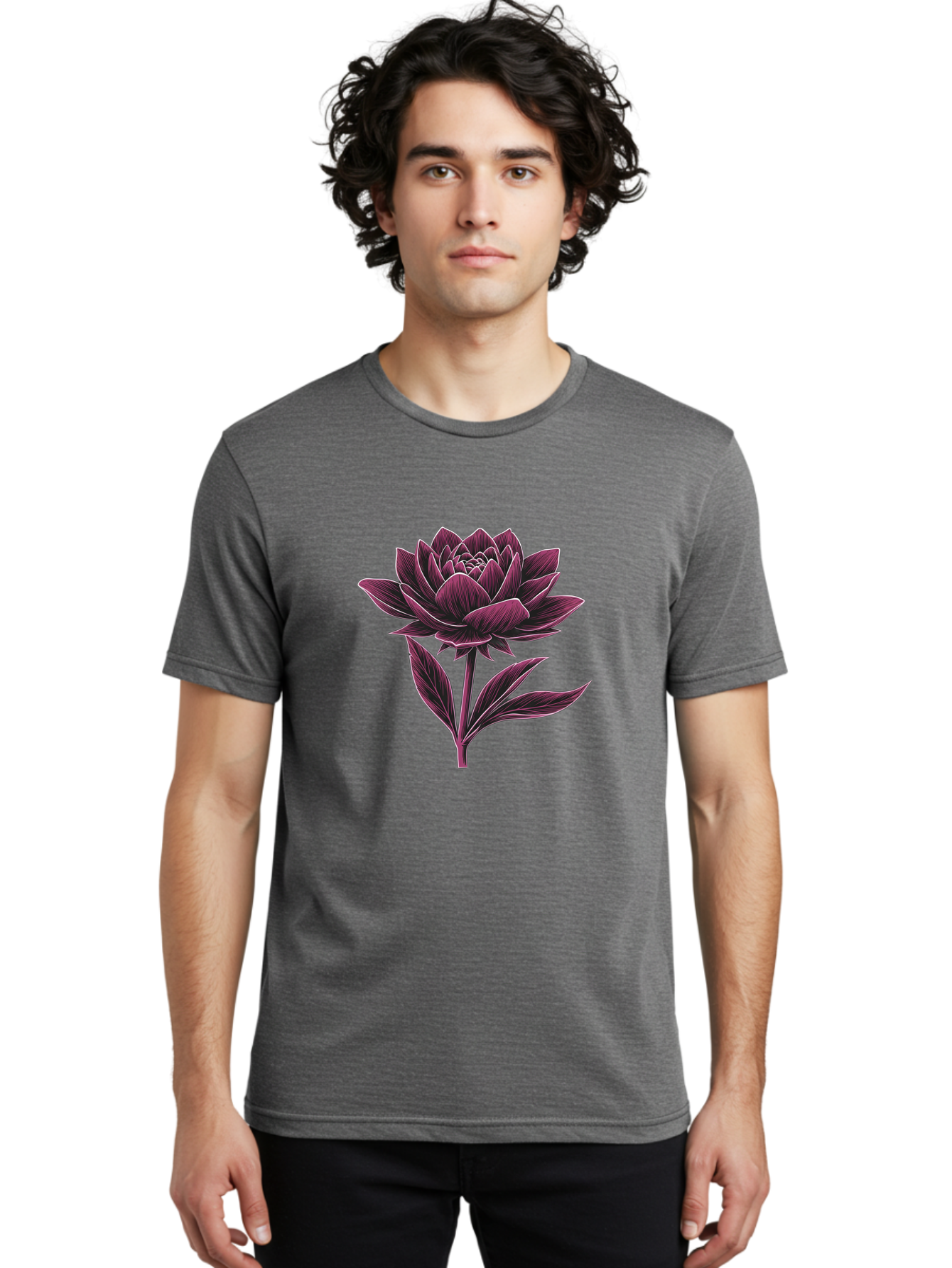 Dahlia-Flower Men'S Graphic Tee, 100% Cotton, Comfortable Casual Summer Wear, Machine Washable, Vintage Camera, Old Camera, Antique Camera, Black Camera, Classic Photography, Photography Equipment, Nostalgic Device, Film Camera, Camera Art Bag377 30