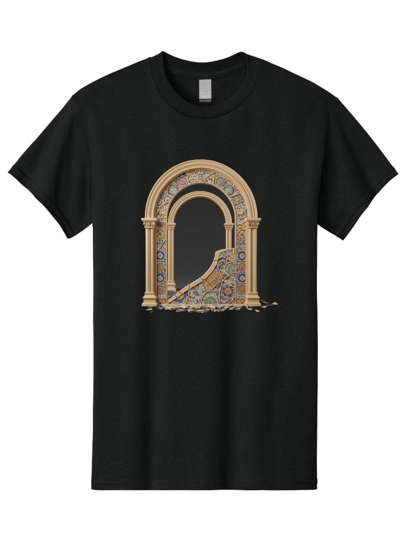 Damaged-Archway Men'S Graphic Tee, 100% Cotton, Comfortable Casual Summer Wear, Machine Washable, Vintage Camera, Old Camera, Antique Camera, Black Camera, Classic Photography, Photography Equipment, Nostalgic Device, Film Camera, Camera Art Bag378 3