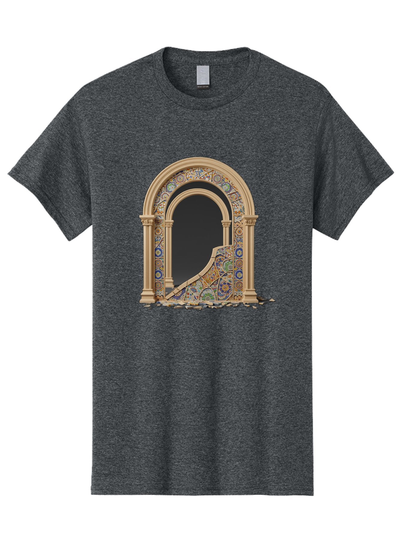 Damaged-Archway Men'S Graphic Tee, 100% Cotton, Comfortable Casual Summer Wear, Machine Washable, Vintage Camera, Old Camera, Antique Camera, Black Camera, Classic Photography, Photography Equipment, Nostalgic Device, Film Camera, Camera Art Bag378 15