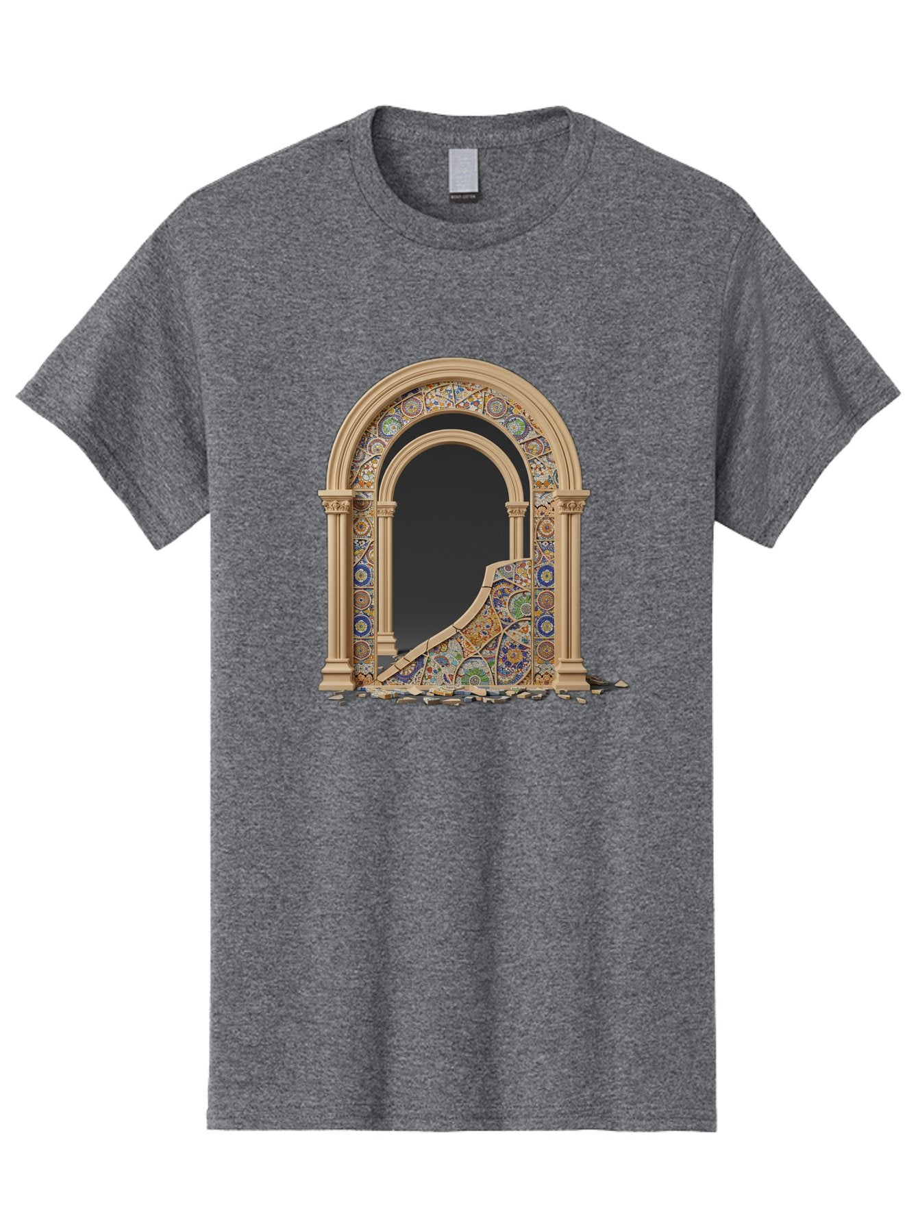 Damaged-Archway Men'S Graphic Tee, 100% Cotton, Comfortable Casual Summer Wear, Machine Washable, Vintage Camera, Old Camera, Antique Camera, Black Camera, Classic Photography, Photography Equipment, Nostalgic Device, Film Camera, Camera Art Bag378 6