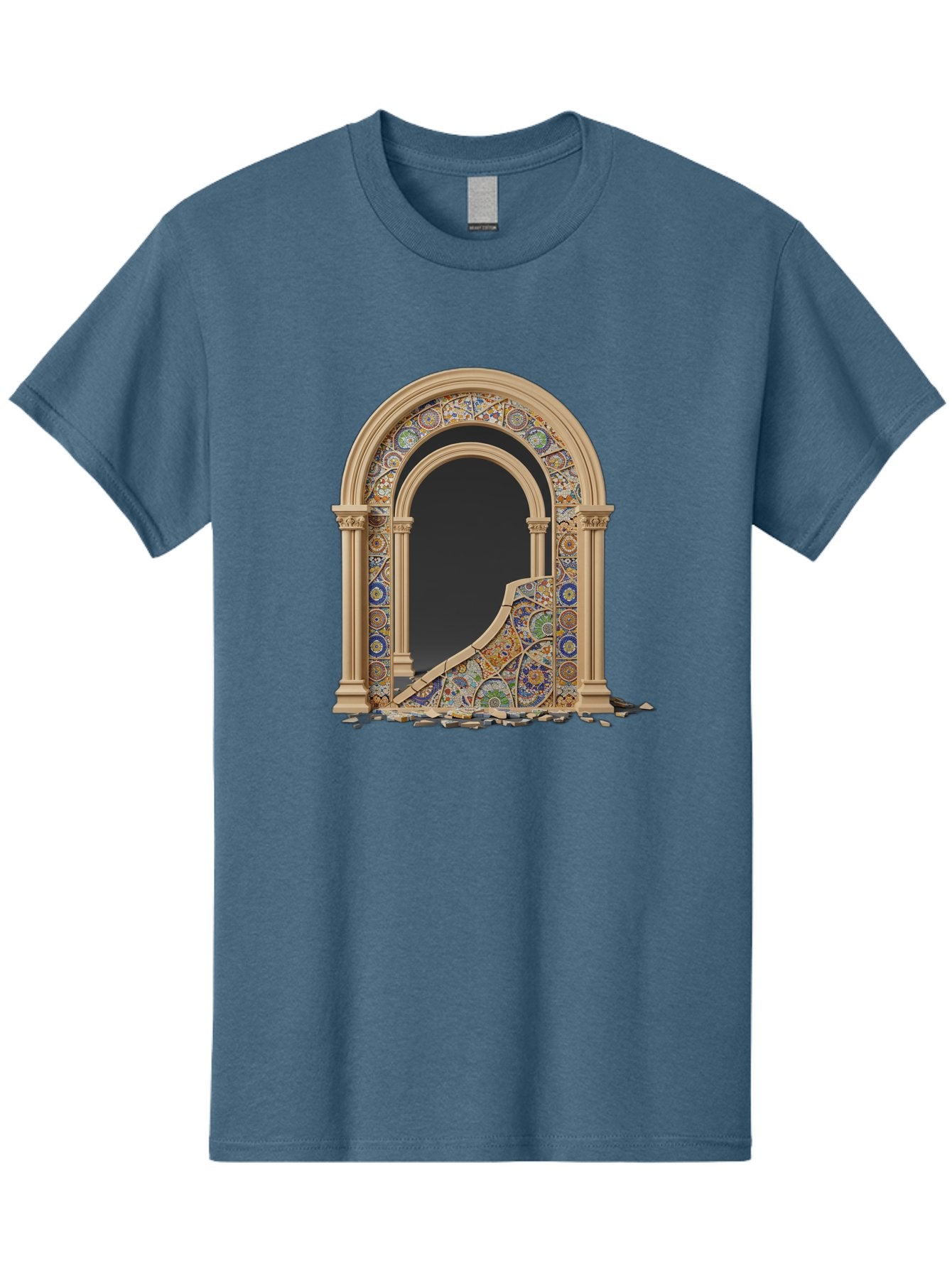 Damaged-Archway Men'S Graphic Tee, 100% Cotton, Comfortable Casual Summer Wear, Machine Washable, Vintage Camera, Old Camera, Antique Camera, Black Camera, Classic Photography, Photography Equipment, Nostalgic Device, Film Camera, Camera Art Bag378