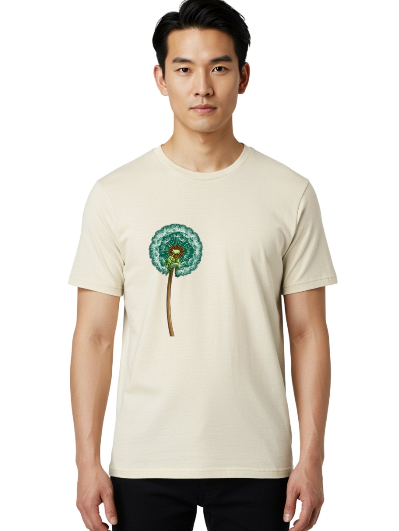 Dandelion-Seed-Head Men'S Graphic Tee, 100% Cotton, Comfortable Casual Summer Wear, Machine Washable, Vintage Camera, Old Camera, Antique Camera, Black Camera, Classic Photography, Photography Equipment, Nostalgic Device, Film Camera, Bag379 16