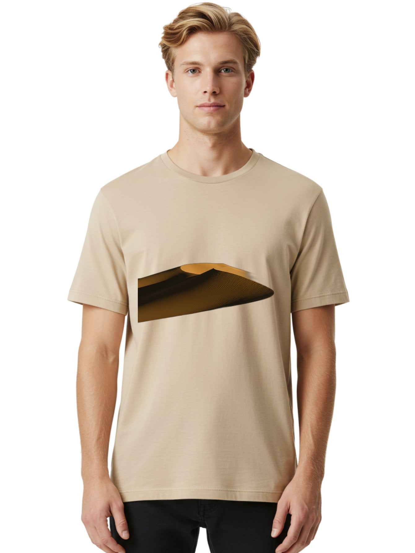 Dark-Brown-And-Beige-Abstract-Digital-Art Men'S Graphic Tee, 100% Cotton, Comfortable Casual Summer Wear, Machine Washable, Vintage Camera, Old Camera, Antique Camera, Black Camera, Classic Photography, Photography Equipment, Nostalgic Device, Bag381 18