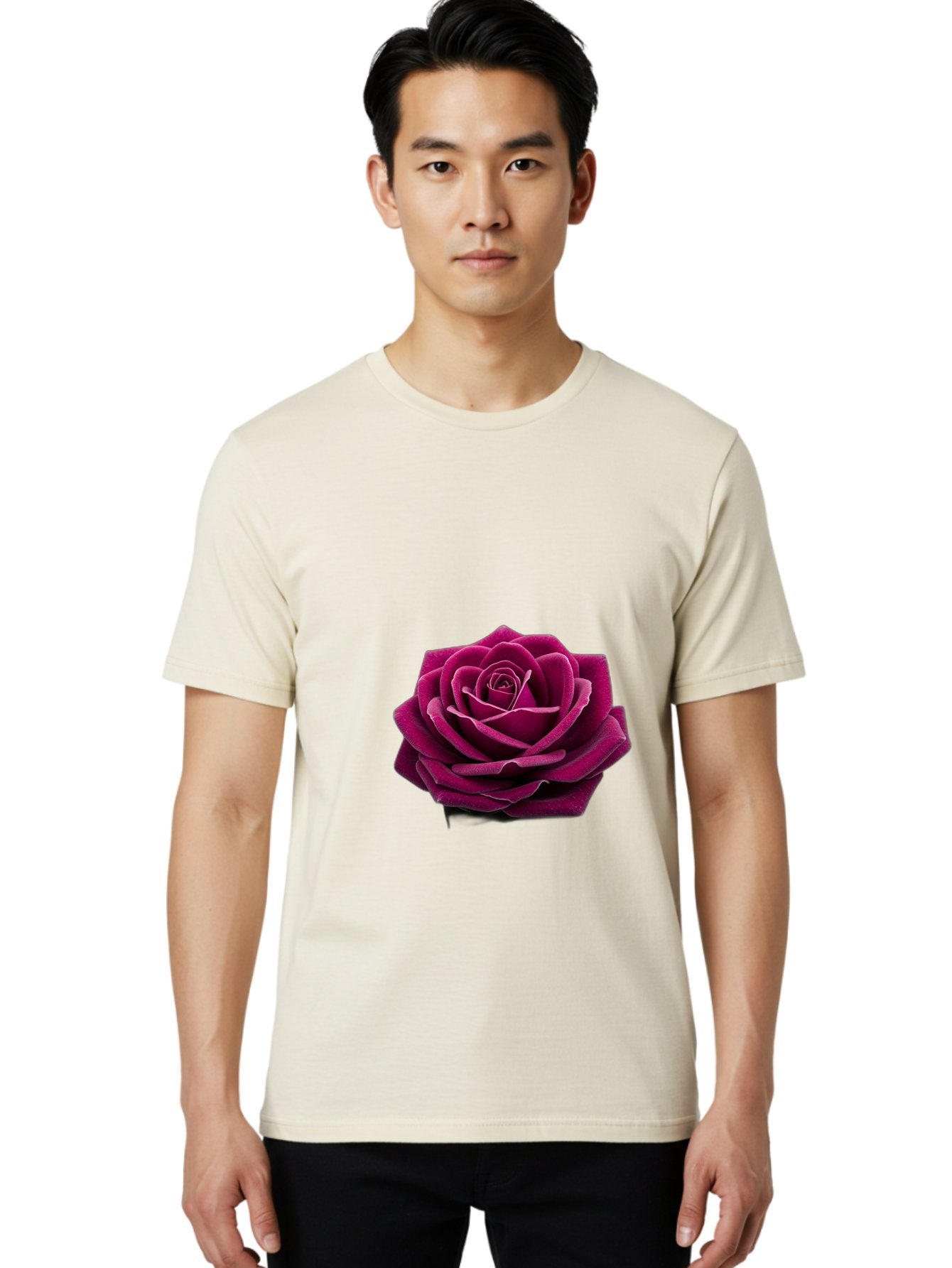 Dark-Purple-Rose Men'S Graphic Tee, 100% Cotton, Comfortable Casual Summer Wear, Machine Washable, Vintage Camera, Old Camera, Antique Camera, Black Camera, Classic Photography, Photography Equipment, Nostalgic Device, Film Camera, Camera Art Bag382 24
