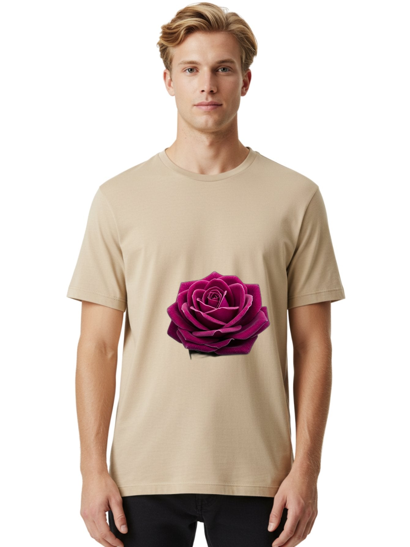 Dark-Purple-Rose Men'S Graphic Tee, 100% Cotton, Comfortable Casual Summer Wear, Machine Washable, Vintage Camera, Old Camera, Antique Camera, Black Camera, Classic Photography, Photography Equipment, Nostalgic Device, Film Camera, Camera Art Bag382 22