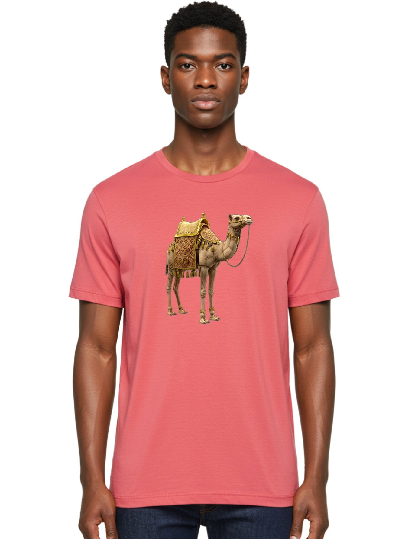 Decorated-Camel Men'S Graphic Tee, 100% Cotton, Comfortable Casual Summer Wear, Machine Washable, Vintage Camera, Old Camera, Antique Camera, Black Camera, Classic Photography, Photography Equipment, Nostalgic Device, Film Camera, Camera Art Bag384 29