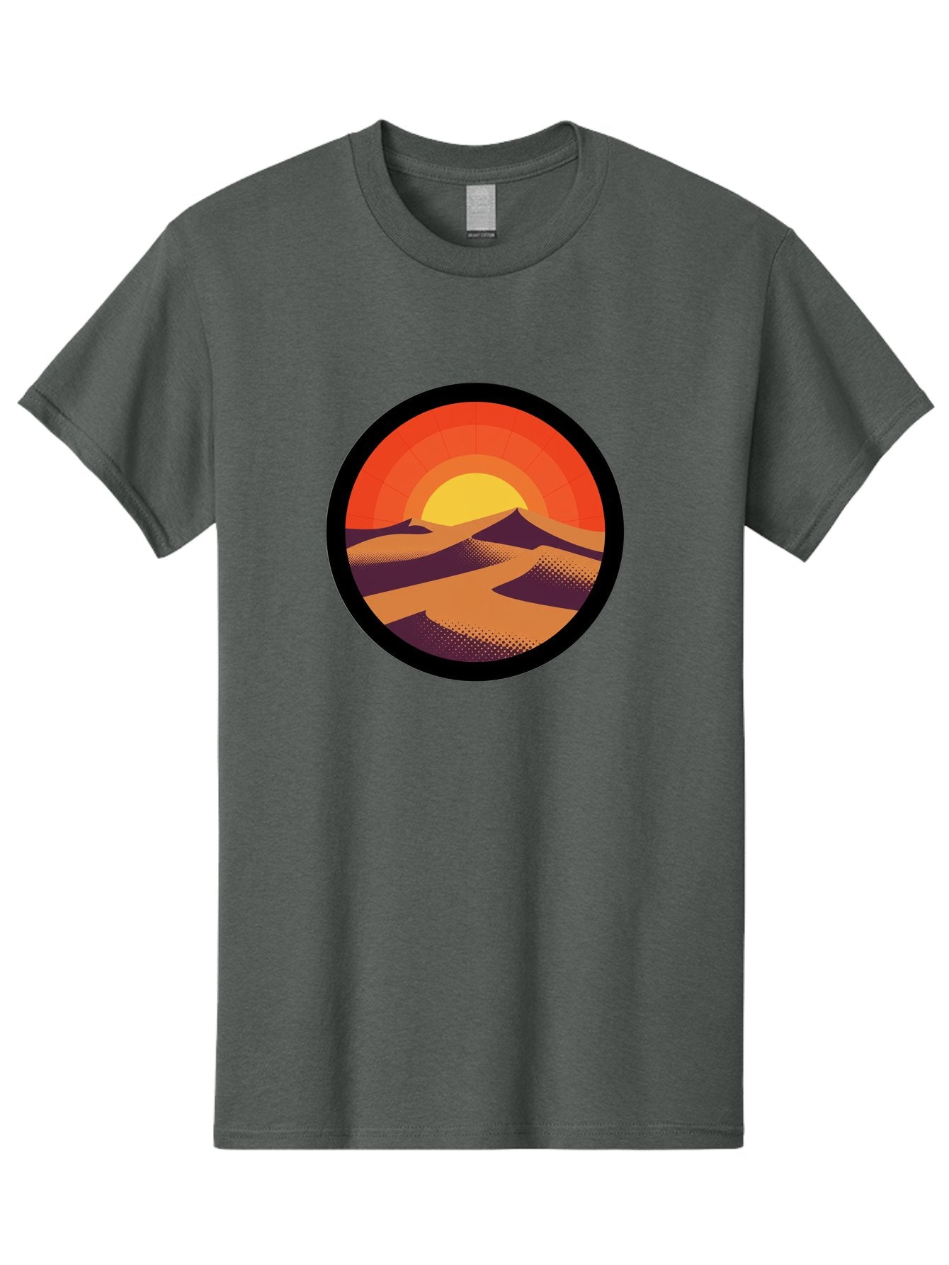 Desert-Sunset-1 Men'S Graphic Tee, 100% Cotton, Comfortable Casual Summer Wear, Machine Washable, Vintage Camera, Old Camera, Antique Camera, Black Camera, Classic Photography, Photography Equipment, Nostalgic Device, Film Camera, Camera Art Bag389 8