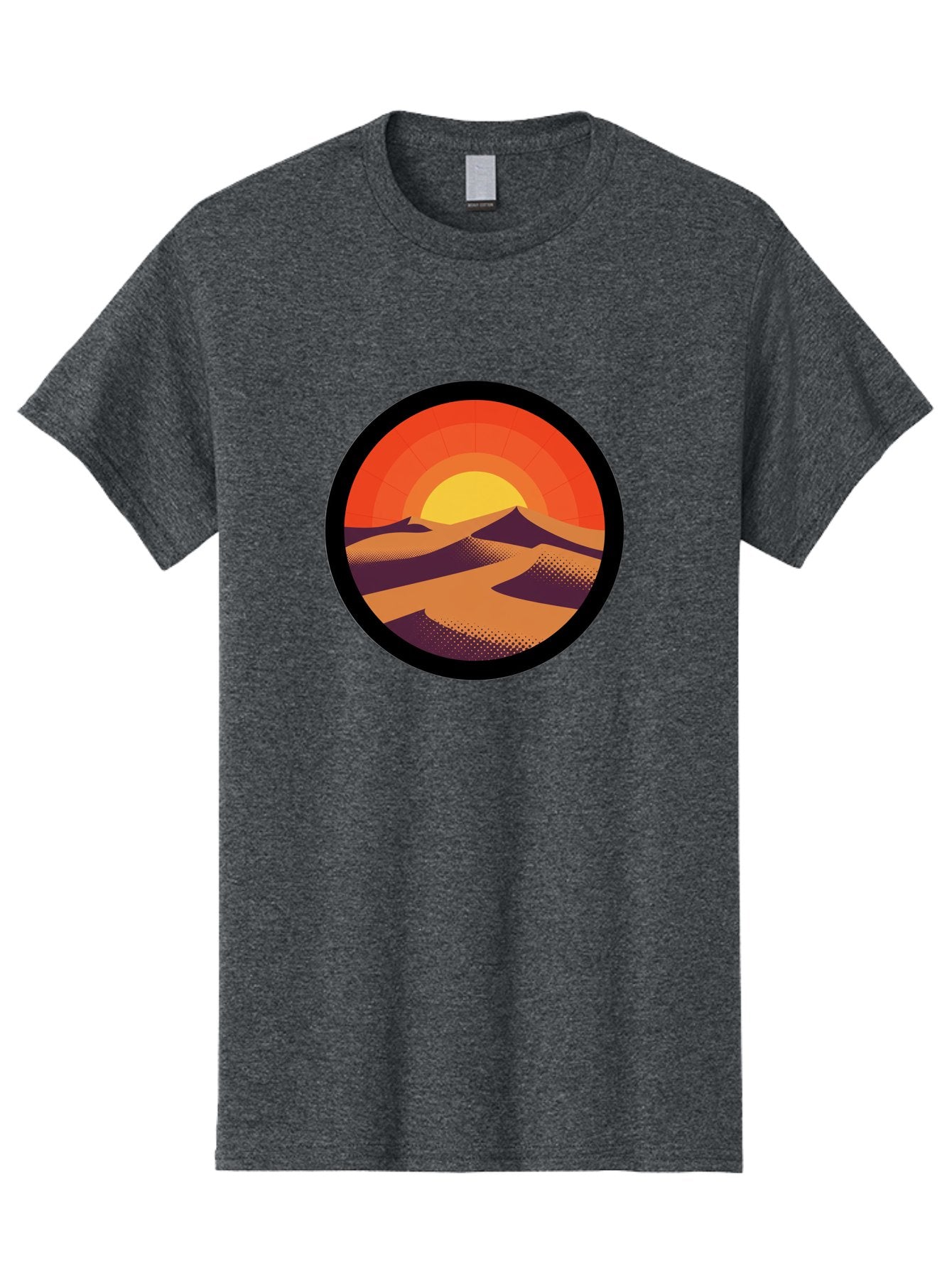 Desert-Sunset-1 Men'S Graphic Tee, 100% Cotton, Comfortable Casual Summer Wear, Machine Washable, Vintage Camera, Old Camera, Antique Camera, Black Camera, Classic Photography, Photography Equipment, Nostalgic Device, Film Camera, Camera Art Bag389 9