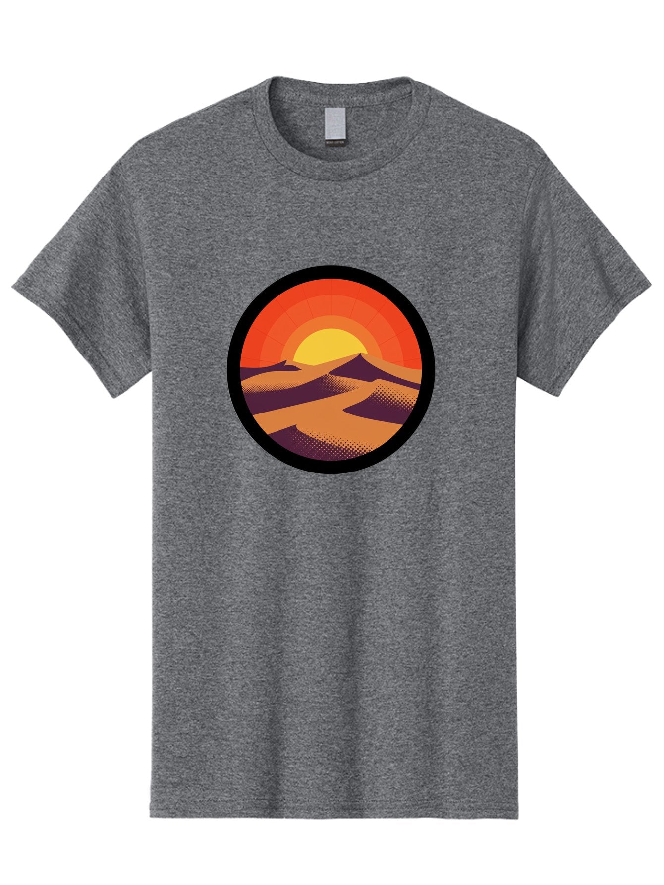 Desert-Sunset-1 Men'S Graphic Tee, 100% Cotton, Comfortable Casual Summer Wear, Machine Washable, Vintage Camera, Old Camera, Antique Camera, Black Camera, Classic Photography, Photography Equipment, Nostalgic Device, Film Camera, Camera Art Bag389 5