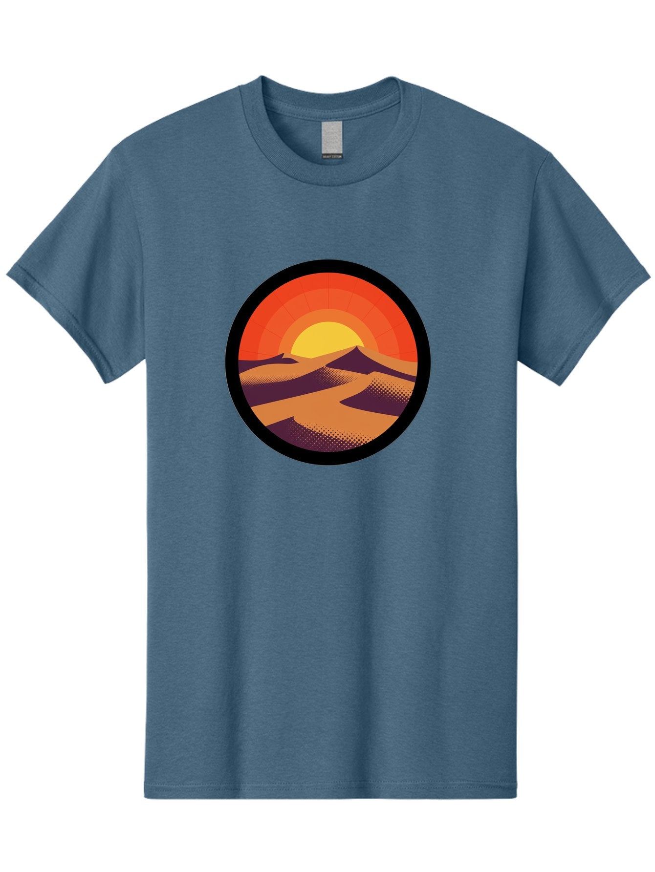 Desert-Sunset-1 Men'S Graphic Tee, 100% Cotton, Comfortable Casual Summer Wear, Machine Washable, Vintage Camera, Old Camera, Antique Camera, Black Camera, Classic Photography, Photography Equipment, Nostalgic Device, Film Camera, Camera Art Bag389 7