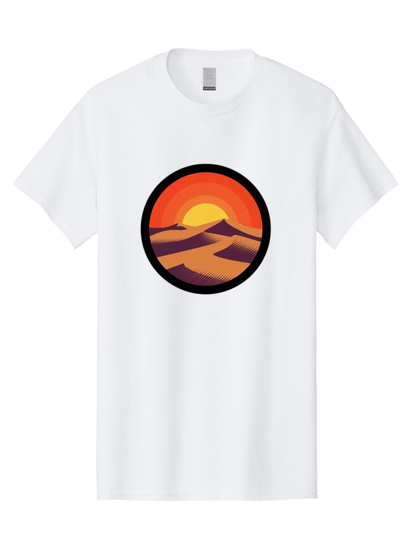 Desert-Sunset-1 Men'S Graphic Tee, 100% Cotton, Comfortable Casual Summer Wear, Machine Washable, Vintage Camera, Old Camera, Antique Camera, Black Camera, Classic Photography, Photography Equipment, Nostalgic Device, Film Camera, Camera Art Bag389 13