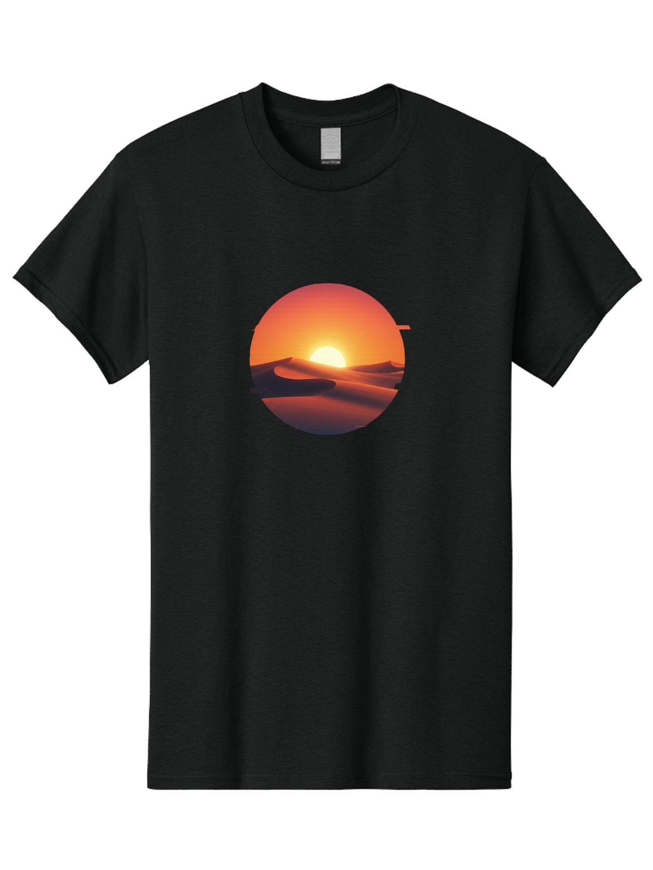 Desert-Sunset-2 Men'S Graphic Tee, 100% Cotton, Comfortable Casual Summer Wear, Machine Washable, Vintage Camera, Old Camera, Antique Camera, Black Camera, Classic Photography, Photography Equipment, Nostalgic Device, Film Camera, Camera Art Bag390 13