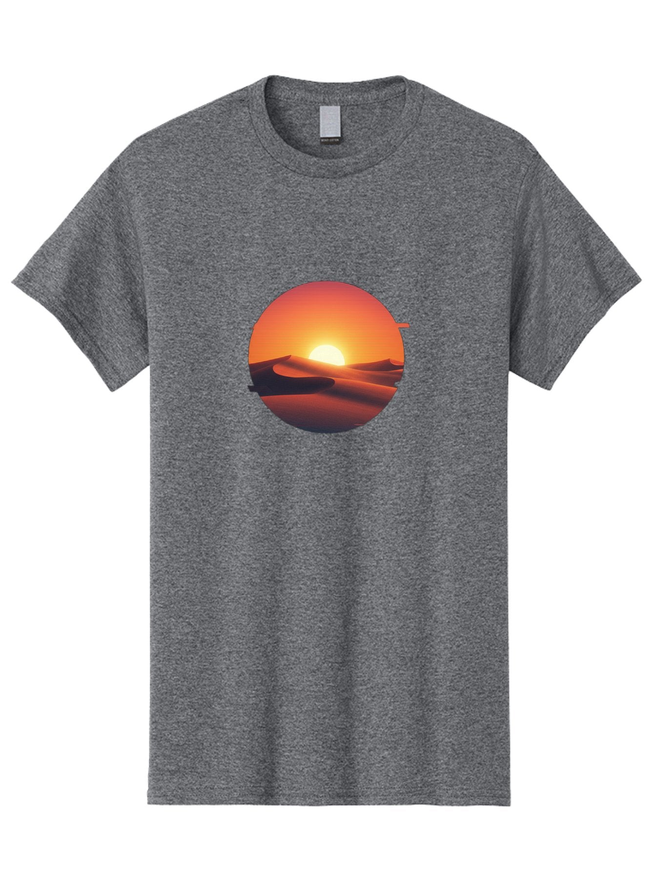 Desert-Sunset-2 Men'S Graphic Tee, 100% Cotton, Comfortable Casual Summer Wear, Machine Washable, Vintage Camera, Old Camera, Antique Camera, Black Camera, Classic Photography, Photography Equipment, Nostalgic Device, Film Camera, Camera Art Bag390 15