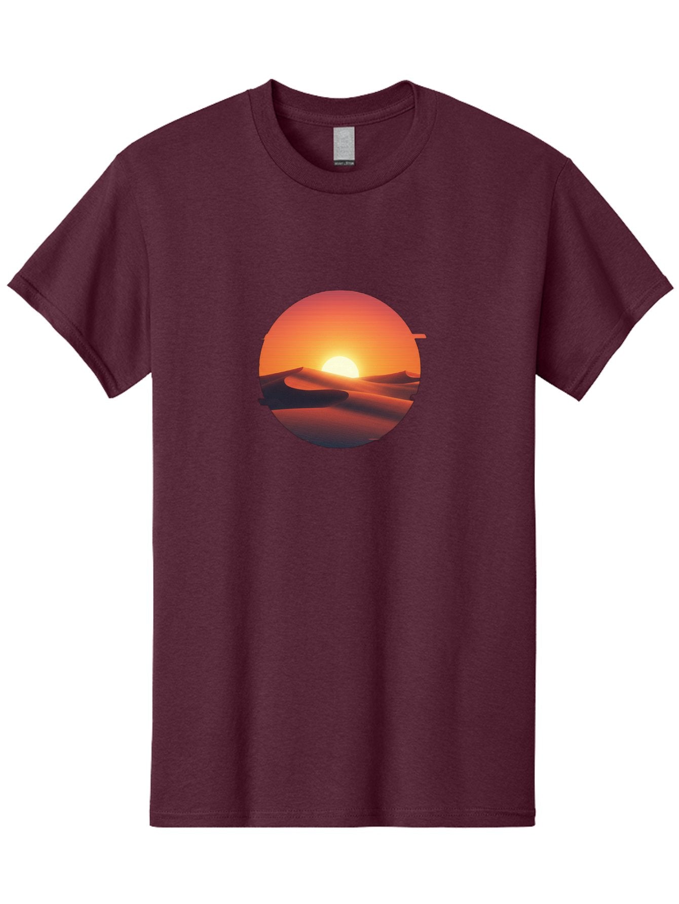 Desert-Sunset-2 Men'S Graphic Tee, 100% Cotton, Comfortable Casual Summer Wear, Machine Washable, Vintage Camera, Old Camera, Antique Camera, Black Camera, Classic Photography, Photography Equipment, Nostalgic Device, Film Camera, Camera Art Bag390 3