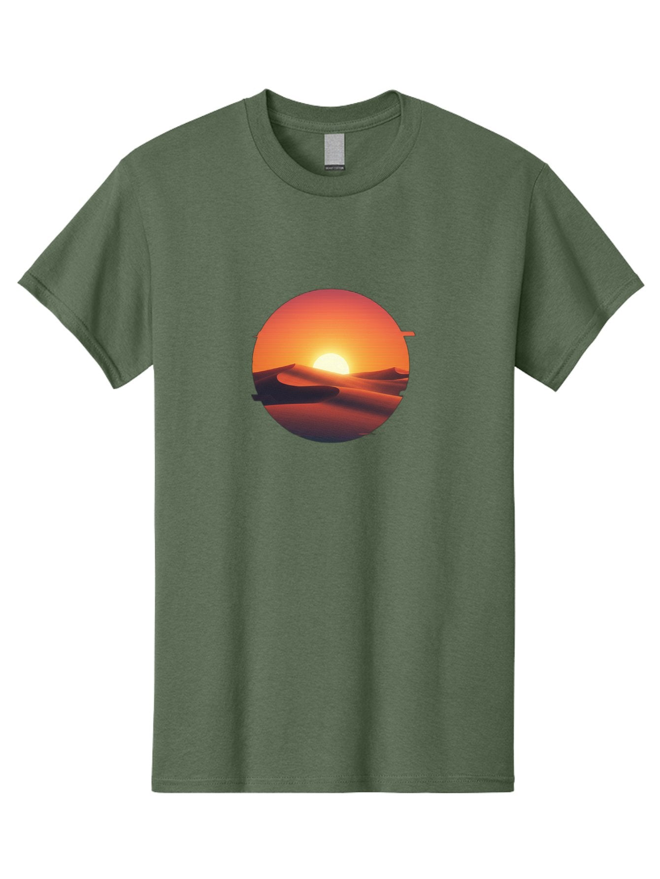 Desert-Sunset-2 Men'S Graphic Tee, 100% Cotton, Comfortable Casual Summer Wear, Machine Washable, Vintage Camera, Old Camera, Antique Camera, Black Camera, Classic Photography, Photography Equipment, Nostalgic Device, Film Camera, Camera Art Bag390 6