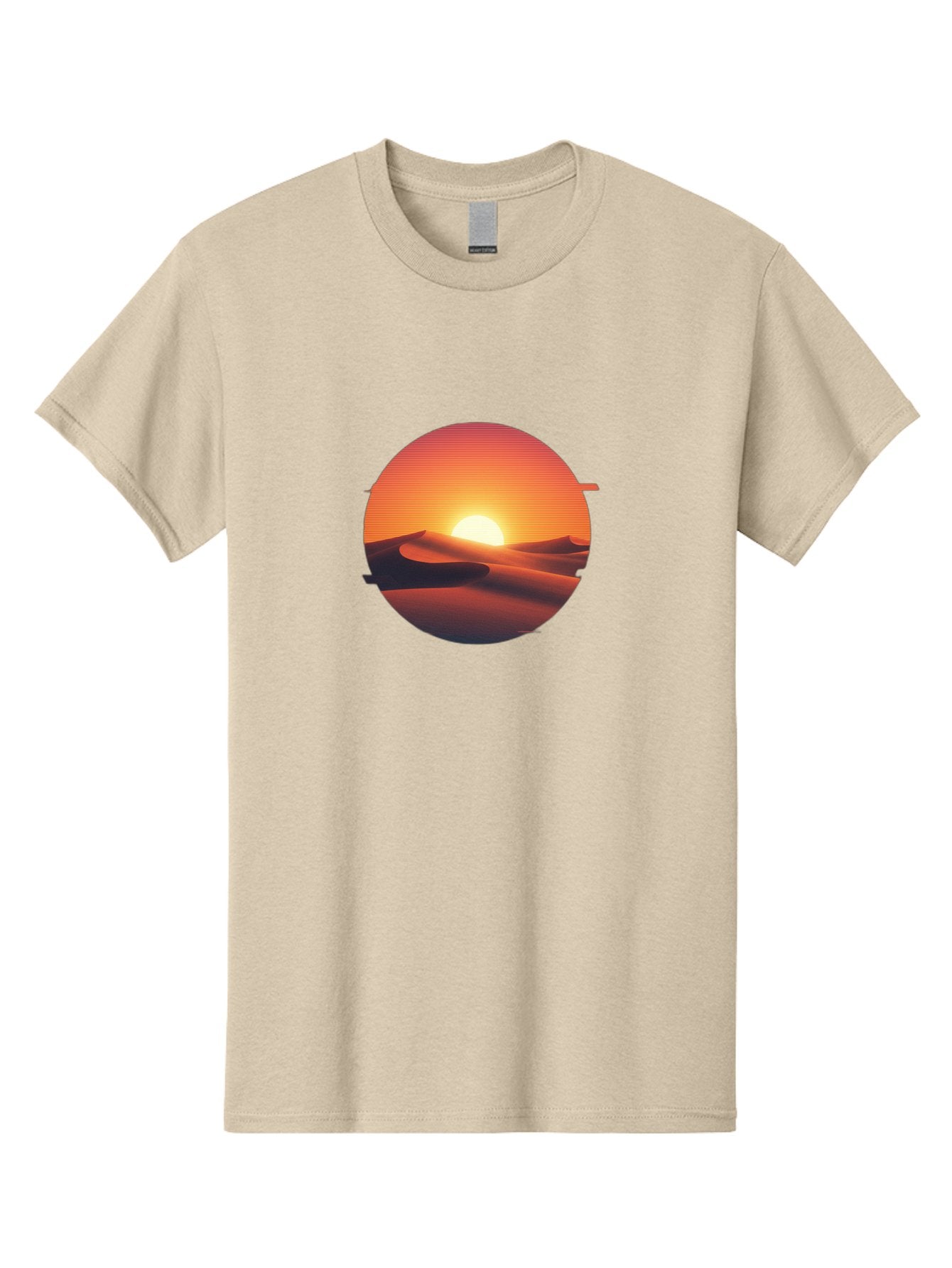 Desert-Sunset-2 Men'S Graphic Tee, 100% Cotton, Comfortable Casual Summer Wear, Machine Washable, Vintage Camera, Old Camera, Antique Camera, Black Camera, Classic Photography, Photography Equipment, Nostalgic Device, Film Camera, Camera Art Bag390 5