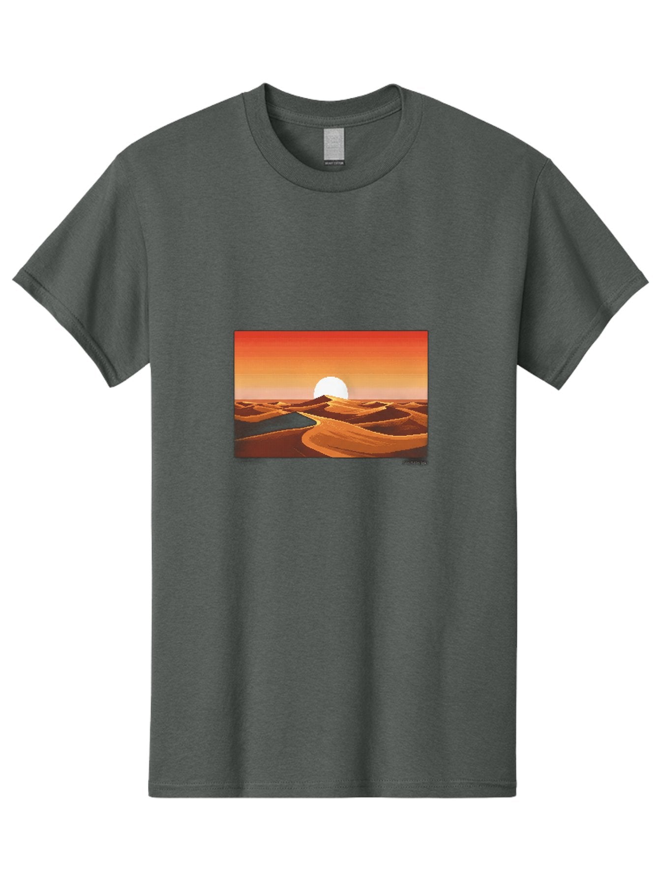 Desert-Sunset-3 Men'S Graphic Tee, 100% Cotton, Comfortable Casual Summer Wear, Machine Washable, Vintage Camera, Old Camera, Antique Camera, Black Camera, Classic Photography, Photography Equipment, Nostalgic Device, Film Camera, Camera Art Bag391 8
