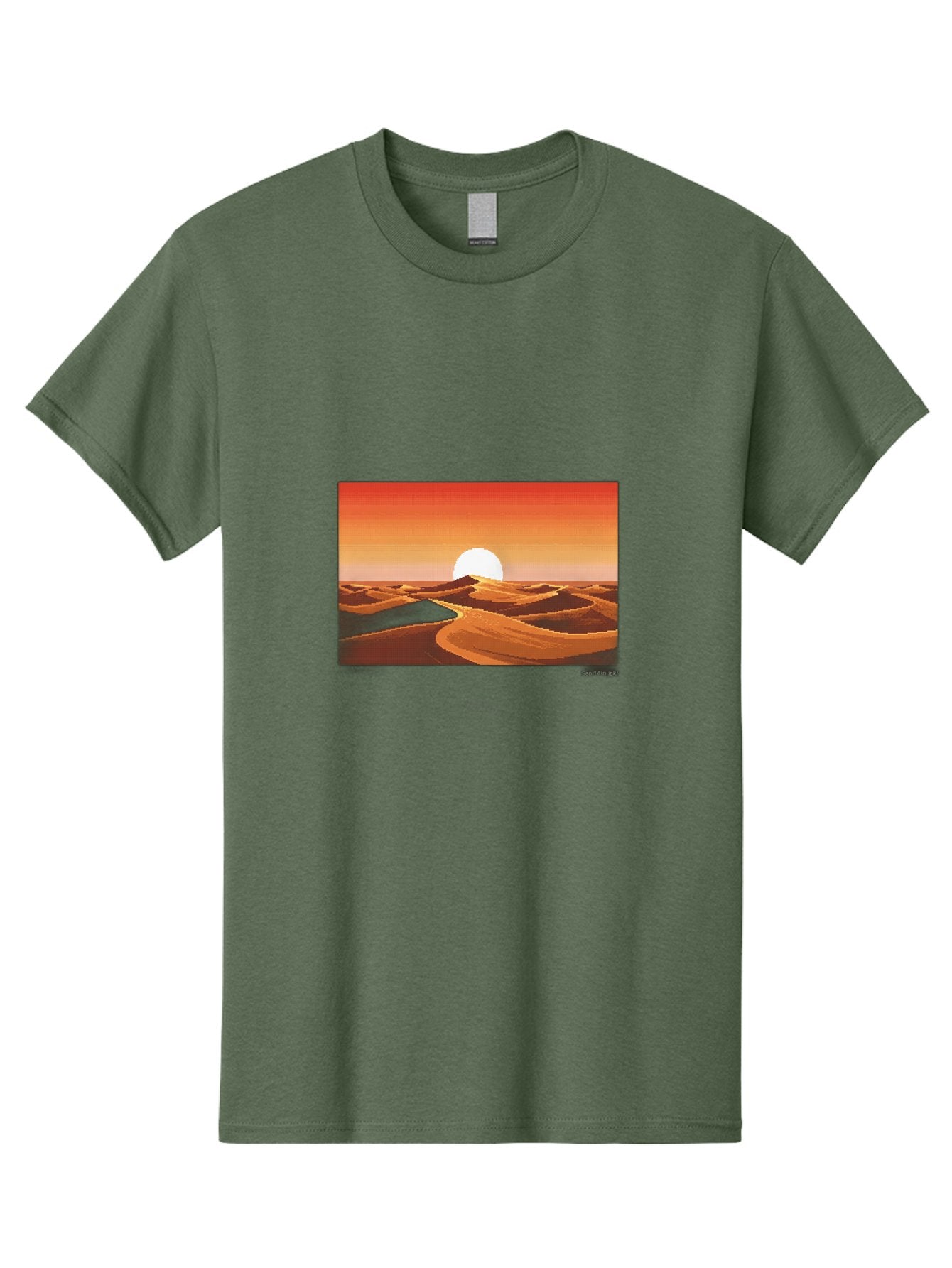 Desert-Sunset-3 Men'S Graphic Tee, 100% Cotton, Comfortable Casual Summer Wear, Machine Washable, Vintage Camera, Old Camera, Antique Camera, Black Camera, Classic Photography, Photography Equipment, Nostalgic Device, Film Camera, Camera Art Bag391 11