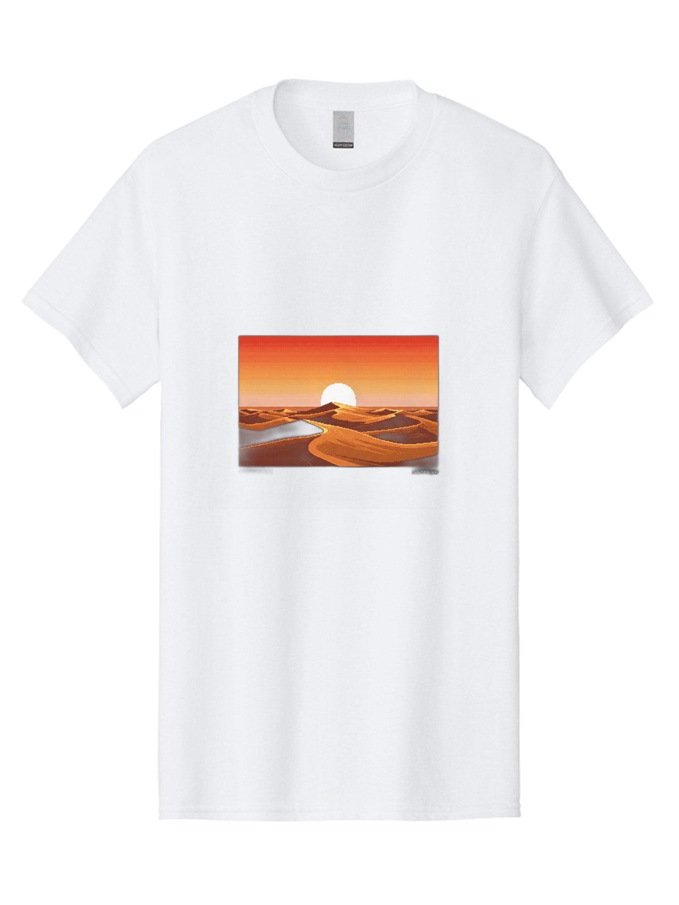 Desert-Sunset-3 Men'S Graphic Tee, 100% Cotton, Comfortable Casual Summer Wear, Machine Washable, Vintage Camera, Old Camera, Antique Camera, Black Camera, Classic Photography, Photography Equipment, Nostalgic Device, Film Camera, Camera Art Bag391 15