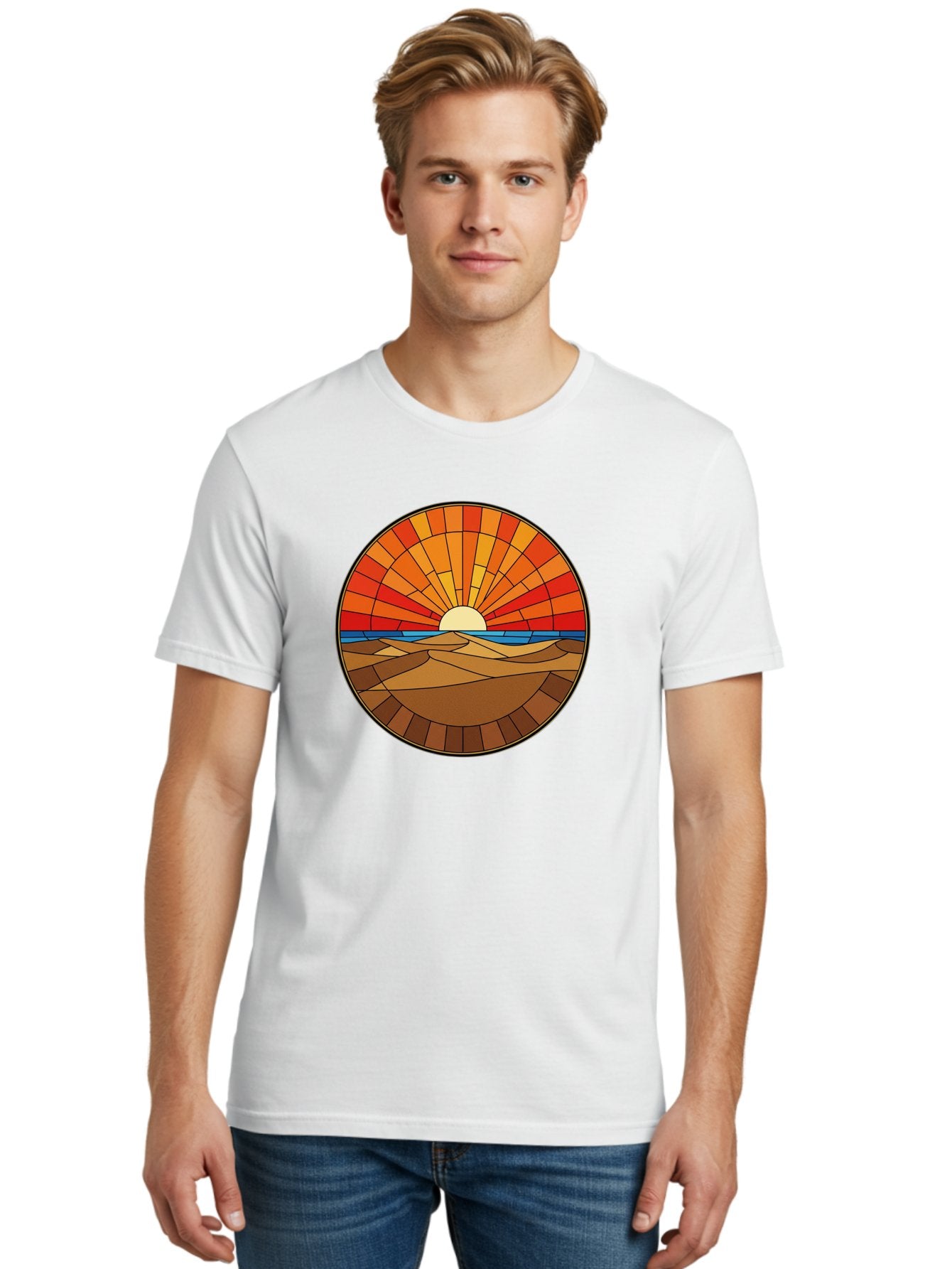 Desert-Sunset-4 Men'S Graphic Tee, 100% Cotton, Comfortable Casual Summer Wear, Machine Washable, Vintage Camera, Old Camera, Antique Camera, Black Camera, Classic Photography, Photography Equipment, Nostalgic Device, Film Camera, Camera Art Bag392 22