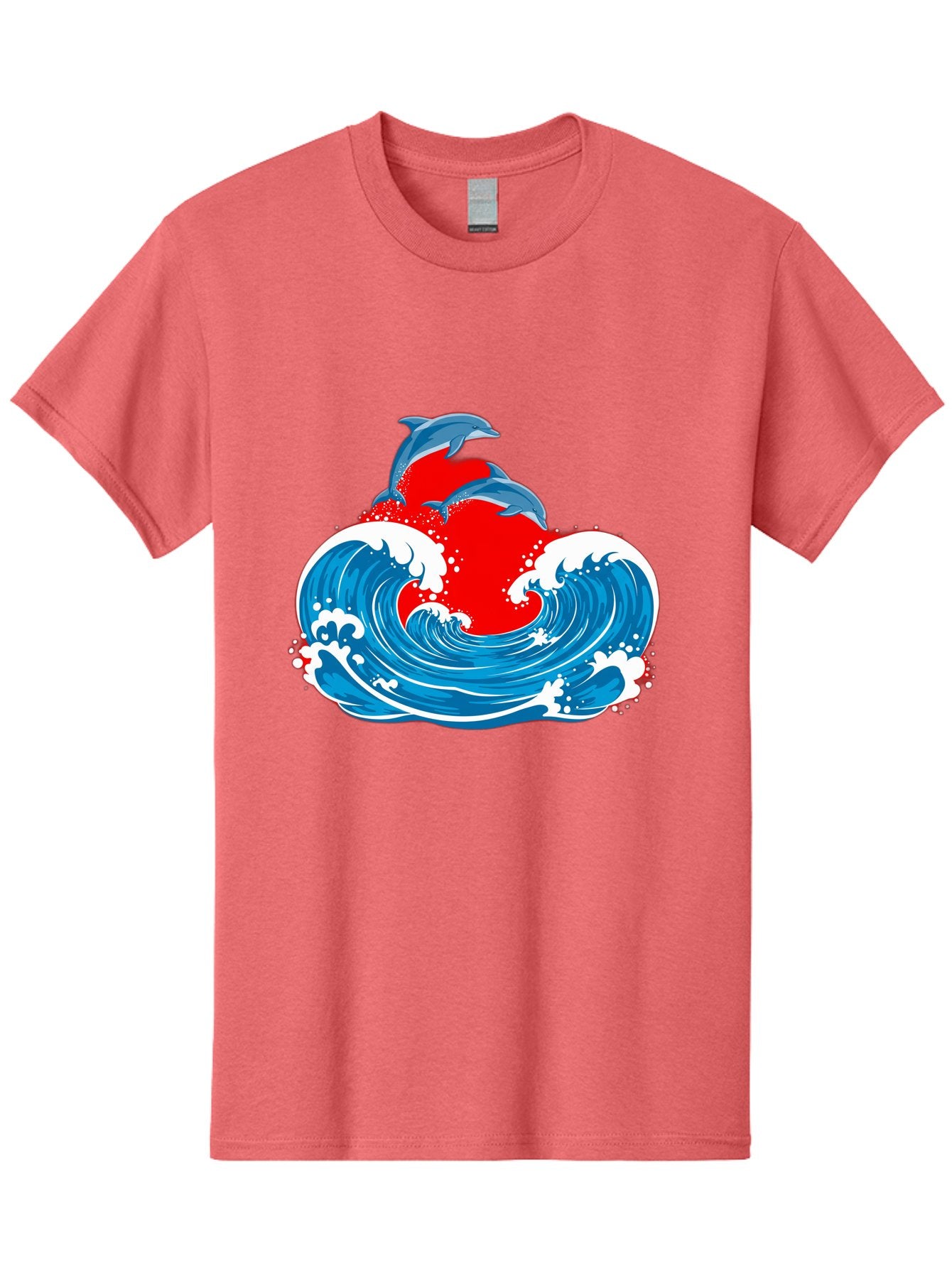 Dolphins-Jumping-Wave Men'S Graphic Tee, 100% Cotton, Comfortable Casual Summer Wear, Machine Washable, Vintage Camera, Old Camera, Antique Camera, Black Camera, Classic Photography, Photography Equipment, Nostalgic Device, Film Camera, Bag401 5