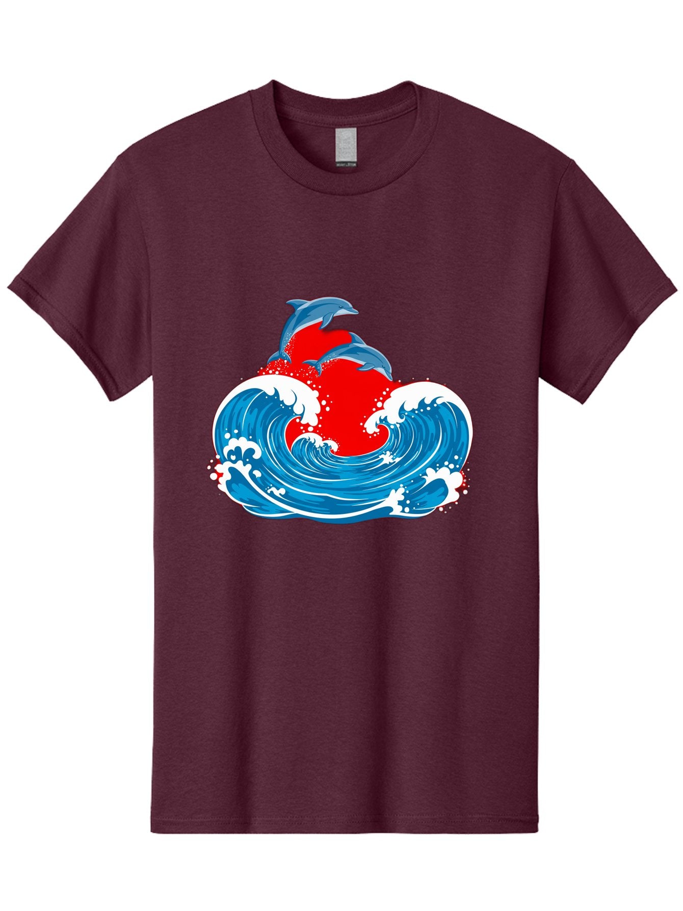 Dolphins-Jumping-Wave Men'S Graphic Tee, 100% Cotton, Comfortable Casual Summer Wear, Machine Washable, Vintage Camera, Old Camera, Antique Camera, Black Camera, Classic Photography, Photography Equipment, Nostalgic Device, Film Camera, Bag401 3