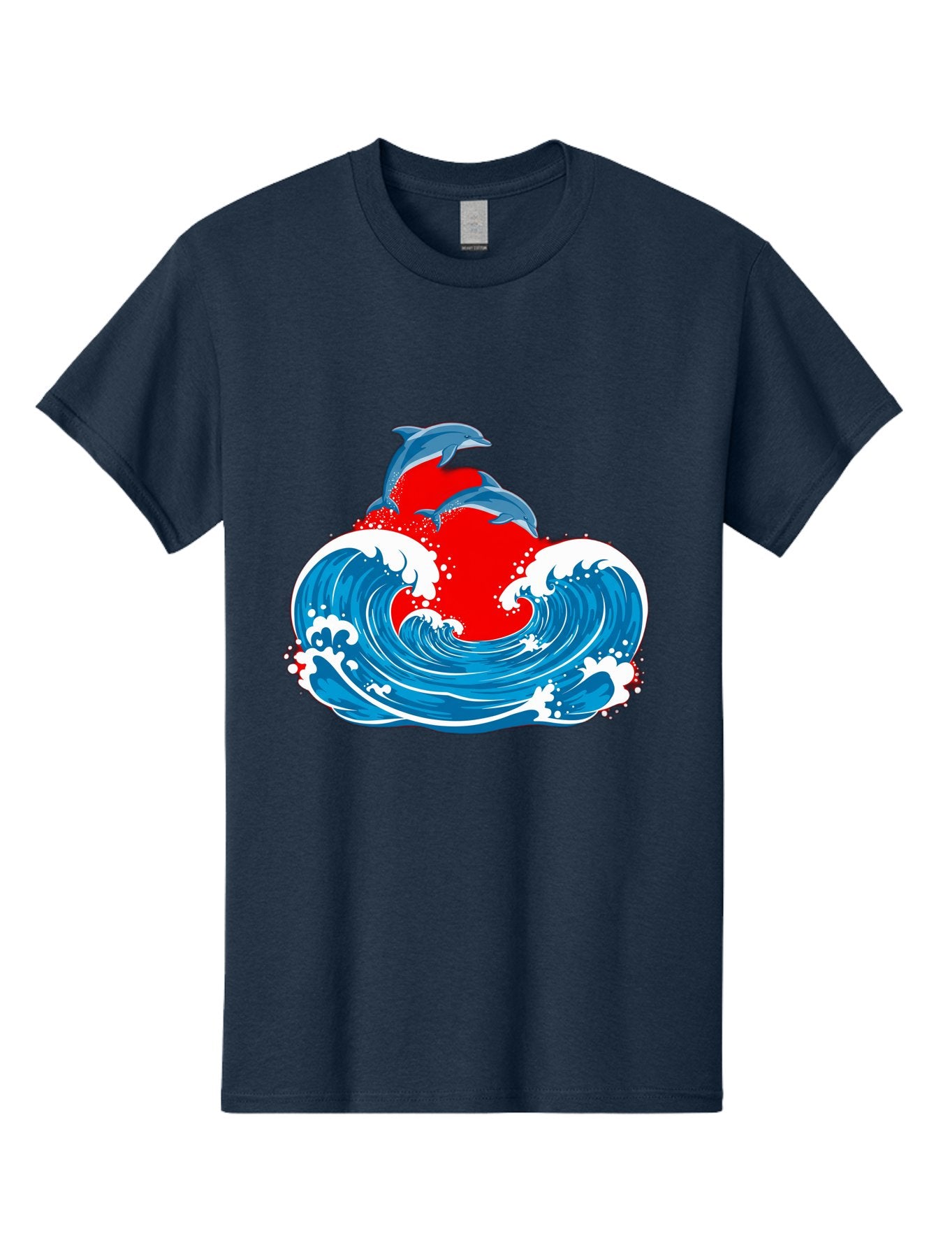 Dolphins-Jumping-Wave Men'S Graphic Tee, 100% Cotton, Comfortable Casual Summer Wear, Machine Washable, Vintage Camera, Old Camera, Antique Camera, Black Camera, Classic Photography, Photography Equipment, Nostalgic Device, Film Camera, Bag401 11