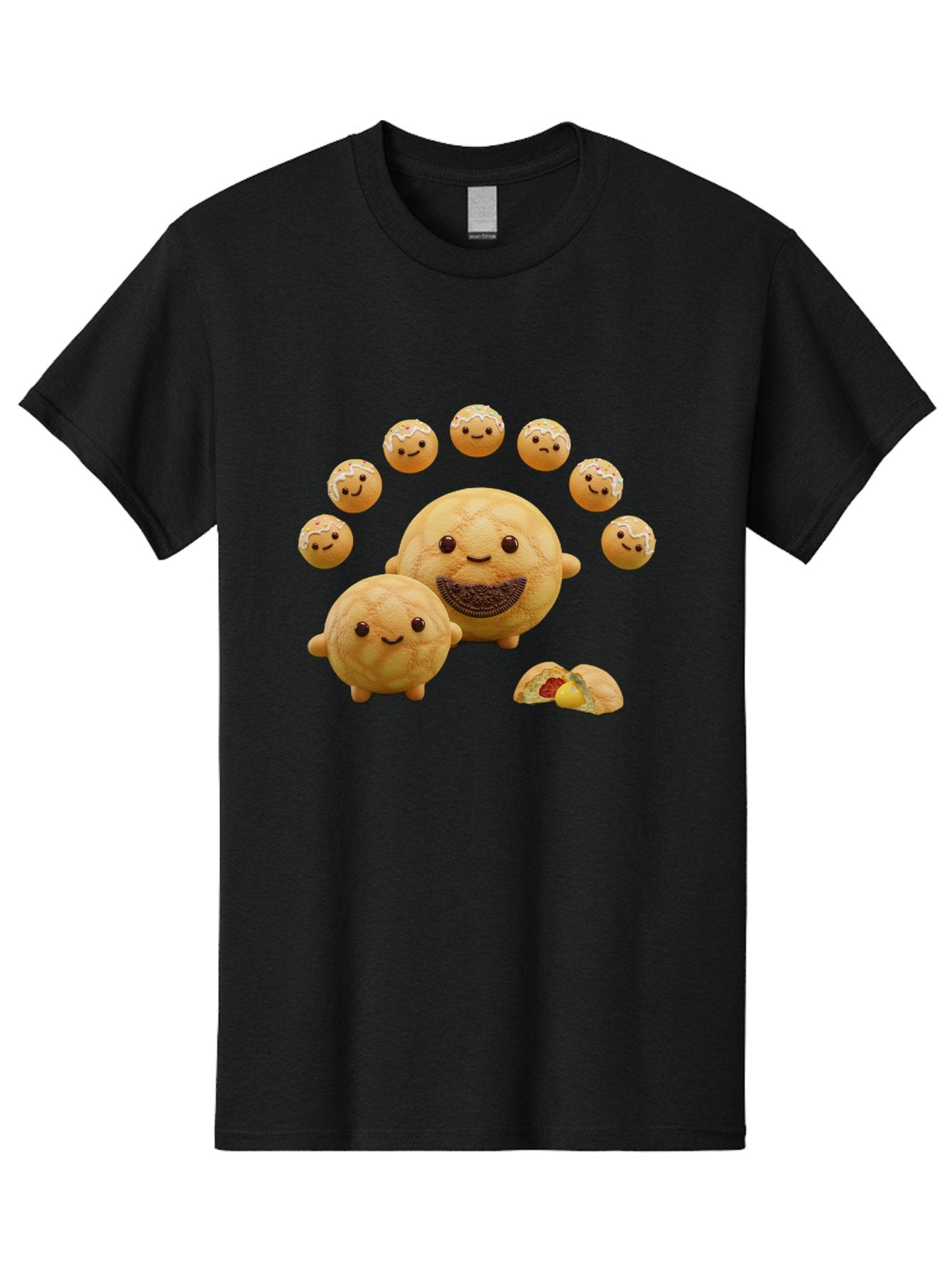 Donuts-With-Faces Men'S Graphic Tee, 100% Cotton, Comfortable Casual Summer Wear, Machine Washable, Vintage Camera, Old Camera, Antique Camera, Black Camera, Classic Photography, Photography Equipment, Nostalgic Device, Film Camera, Camera Art Bag403 4