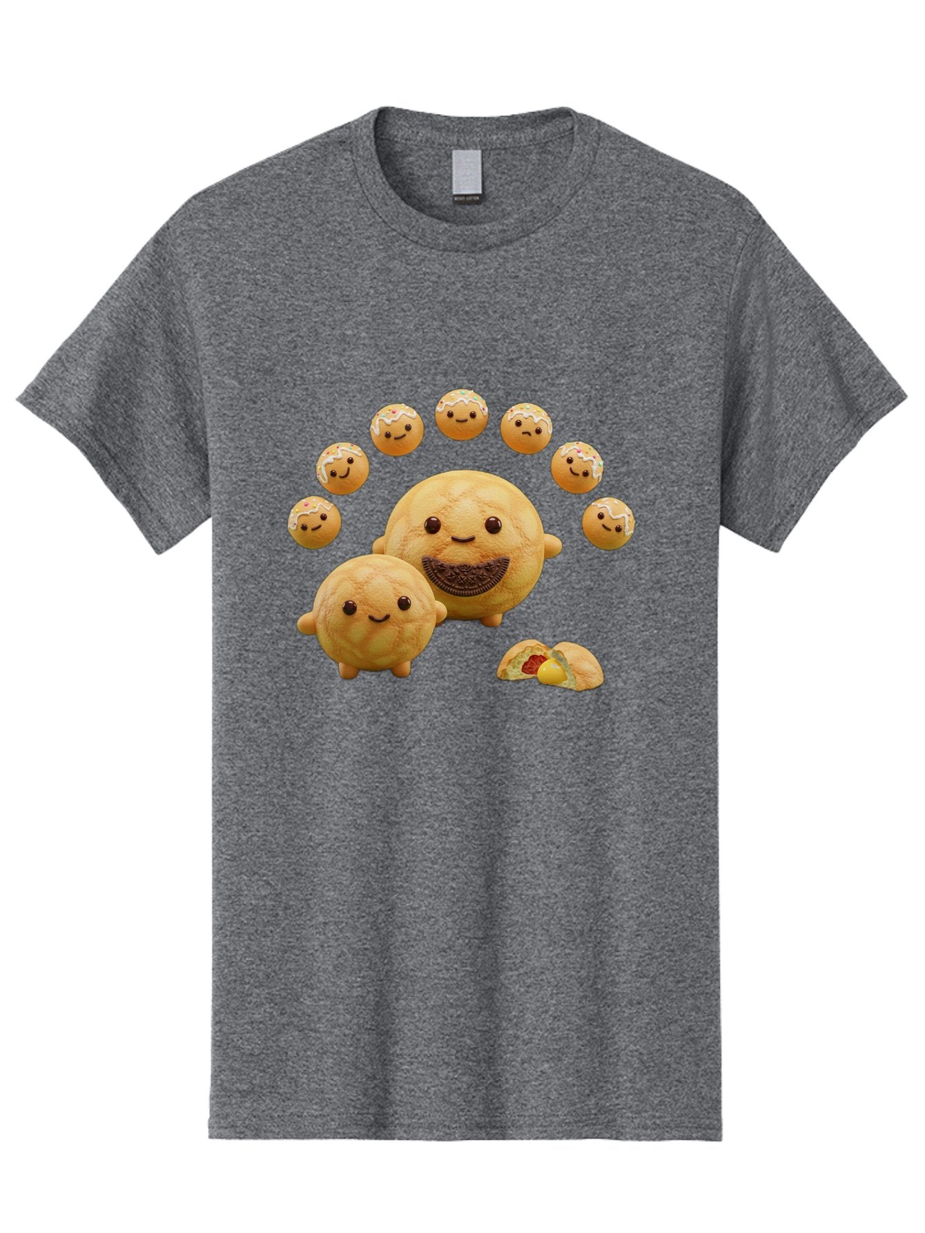 Donuts-With-Faces Men'S Graphic Tee, 100% Cotton, Comfortable Casual Summer Wear, Machine Washable, Vintage Camera, Old Camera, Antique Camera, Black Camera, Classic Photography, Photography Equipment, Nostalgic Device, Film Camera, Camera Art Bag403