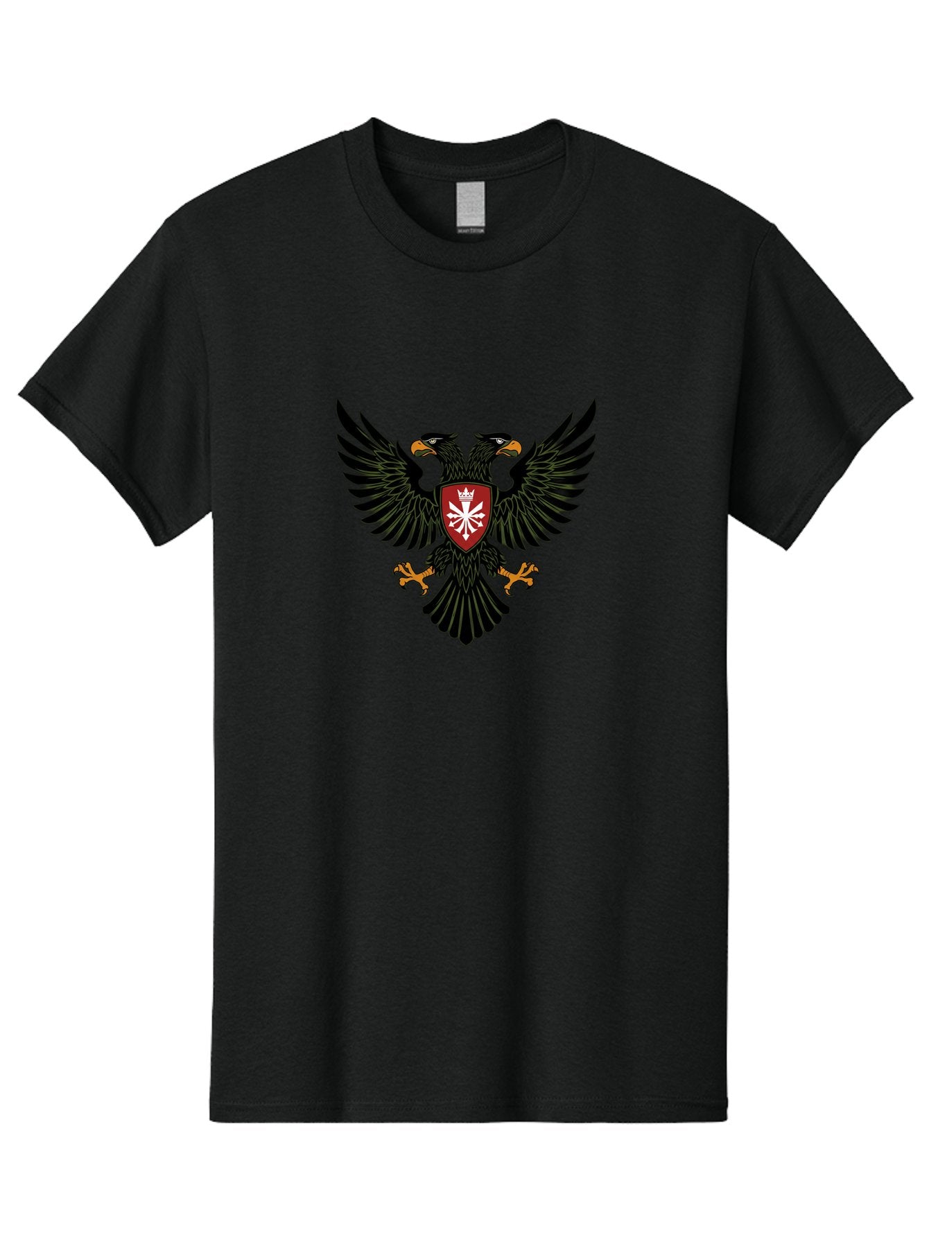 Double-Headed-Eagle-2 Men'S Graphic Tee, 100% Cotton, Comfortable Casual Summer Wear, Machine Washable, Vintage Camera, Old Camera, Antique Camera, Black Camera, Classic Photography, Photography Equipment, Nostalgic Device, Film Camera, Bag406 4