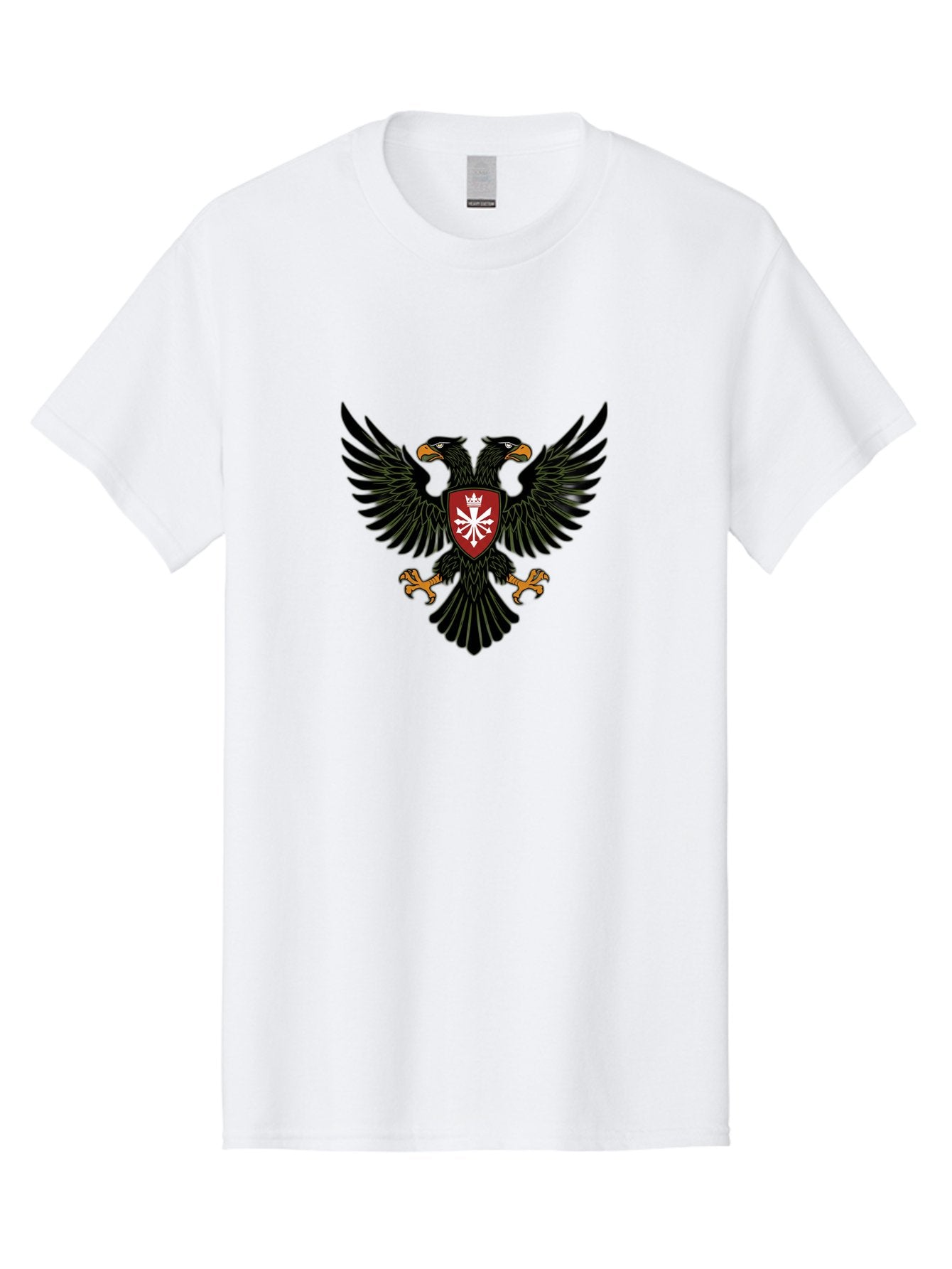 Double-Headed-Eagle-2 Men'S Graphic Tee, 100% Cotton, Comfortable Casual Summer Wear, Machine Washable, Vintage Camera, Old Camera, Antique Camera, Black Camera, Classic Photography, Photography Equipment, Nostalgic Device, Film Camera, Bag406 3