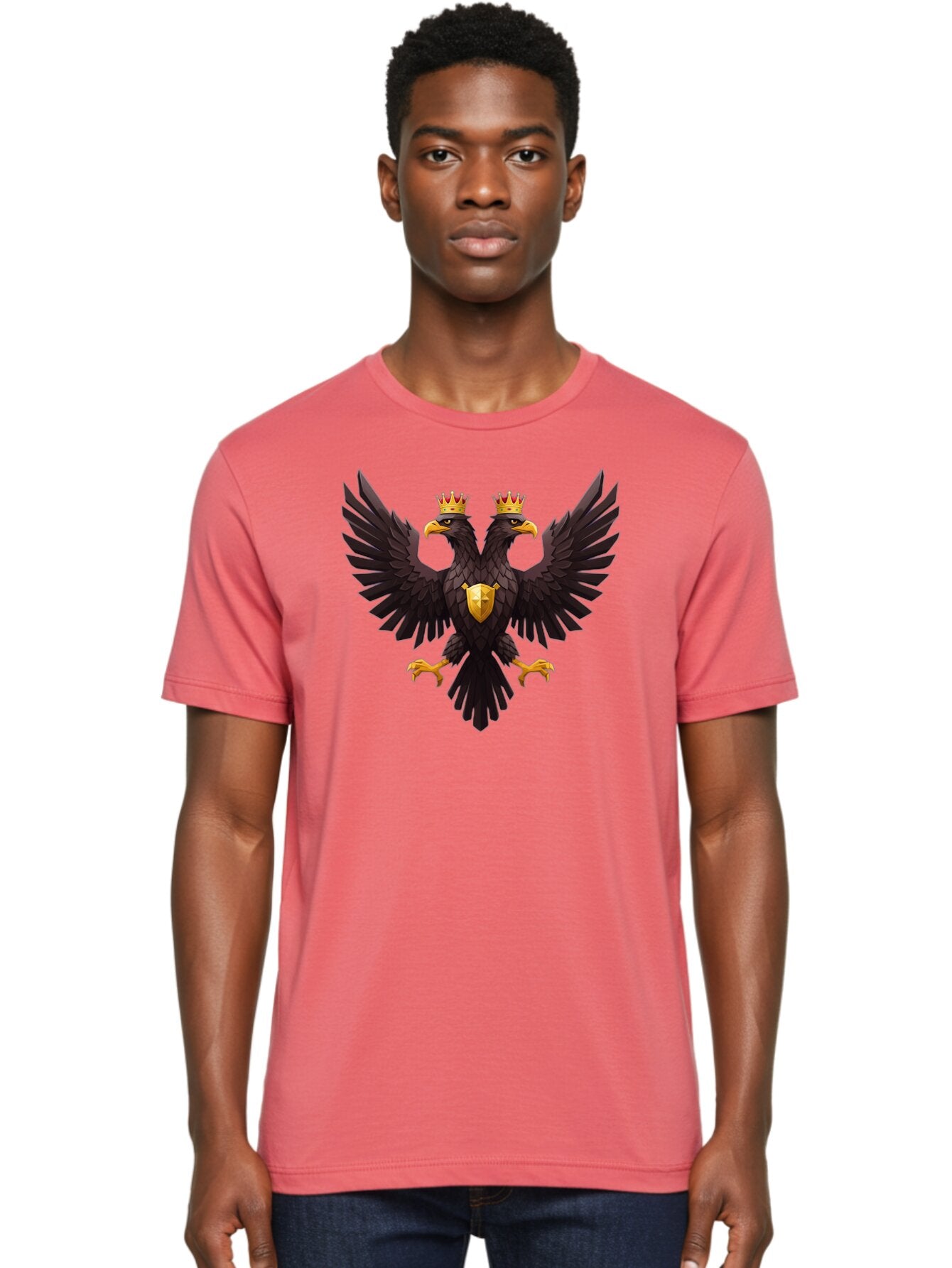 Double-Headed-Eagle-3 Men'S Graphic Tee, 100% Cotton, Comfortable Casual Summer Wear, Machine Washable, Vintage Camera, Old Camera, Antique Camera, Black Camera, Classic Photography, Photography Equipment, Nostalgic Device, Film Camera, Bag407 27